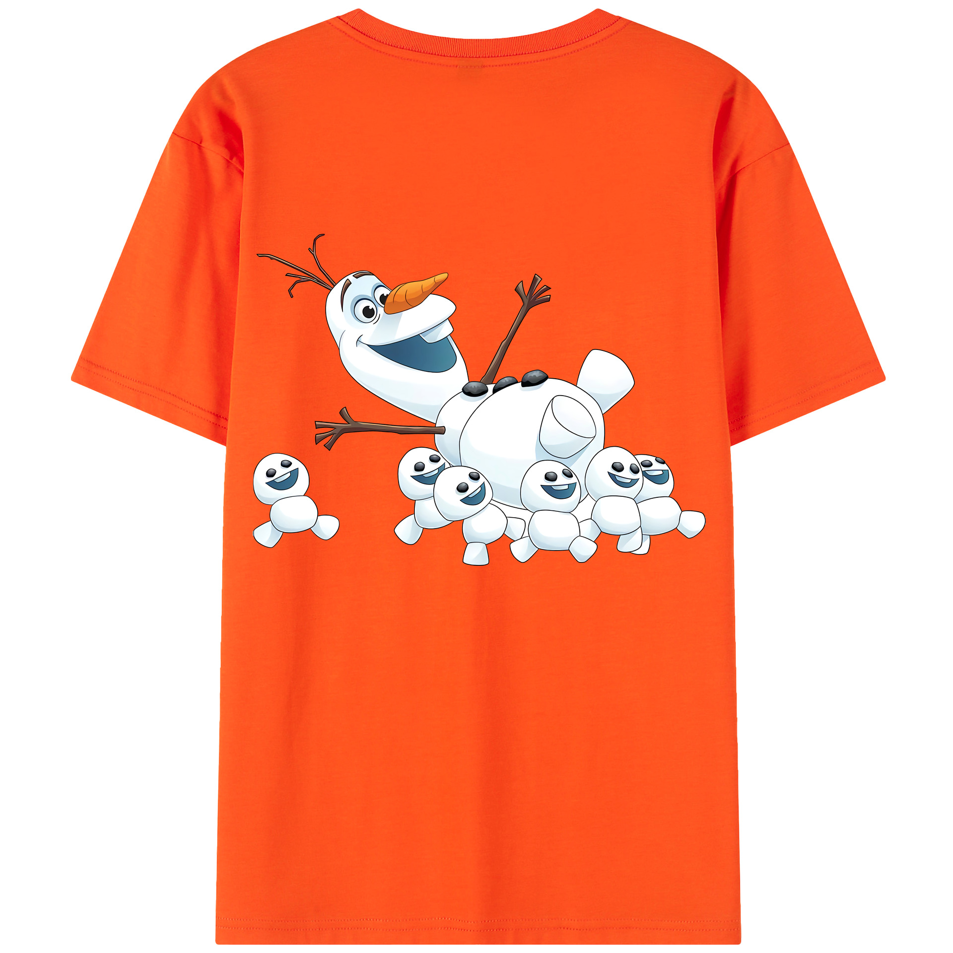 （画像用） アナと雪の女王 アンナ エルサ Frozen Anna Elsa 綿100％半袖Tシャツ（背面プリント）