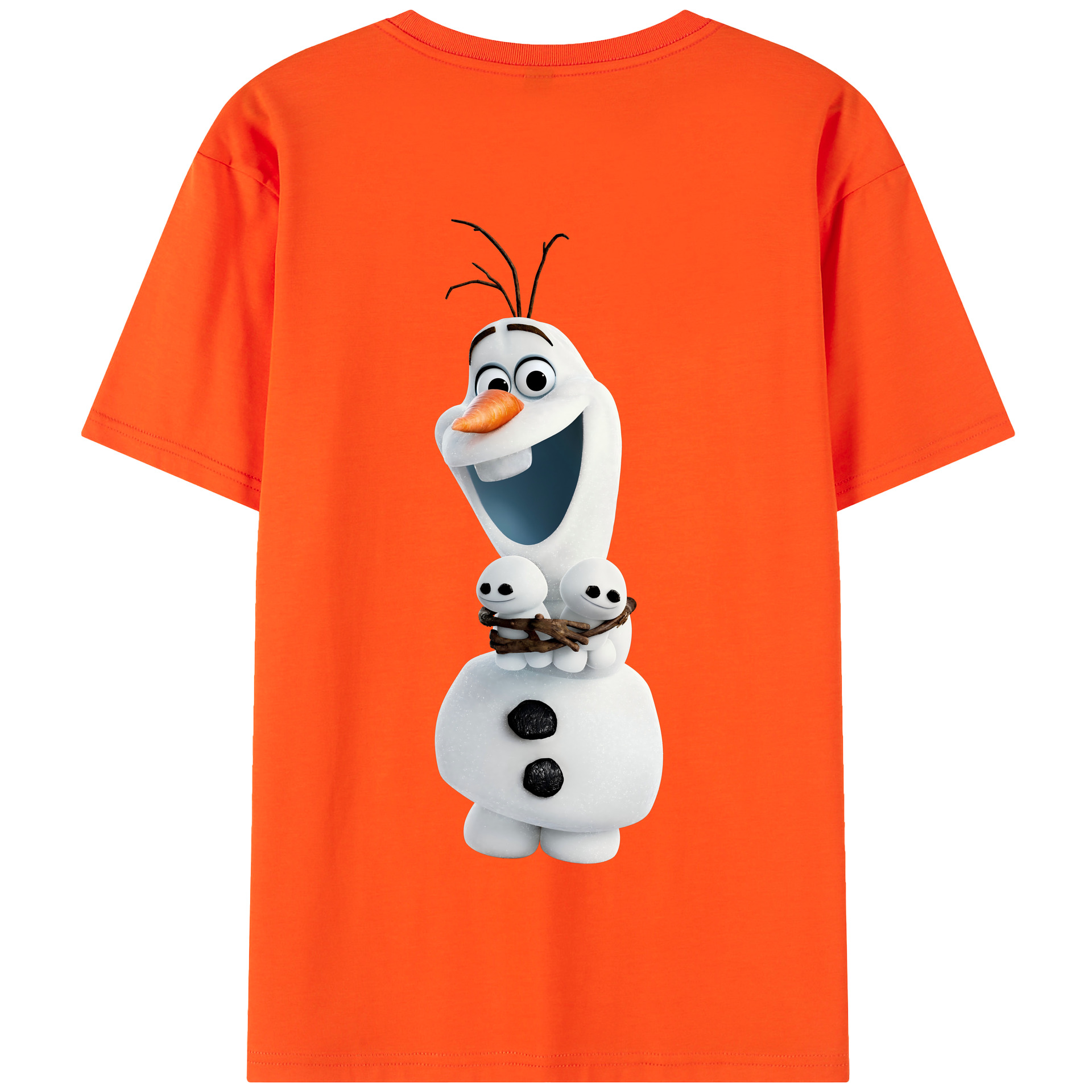 （画像用） アナと雪の女王 アンナ エルサ Frozen Anna Elsa 綿100％半袖Tシャツ（背面プリント）