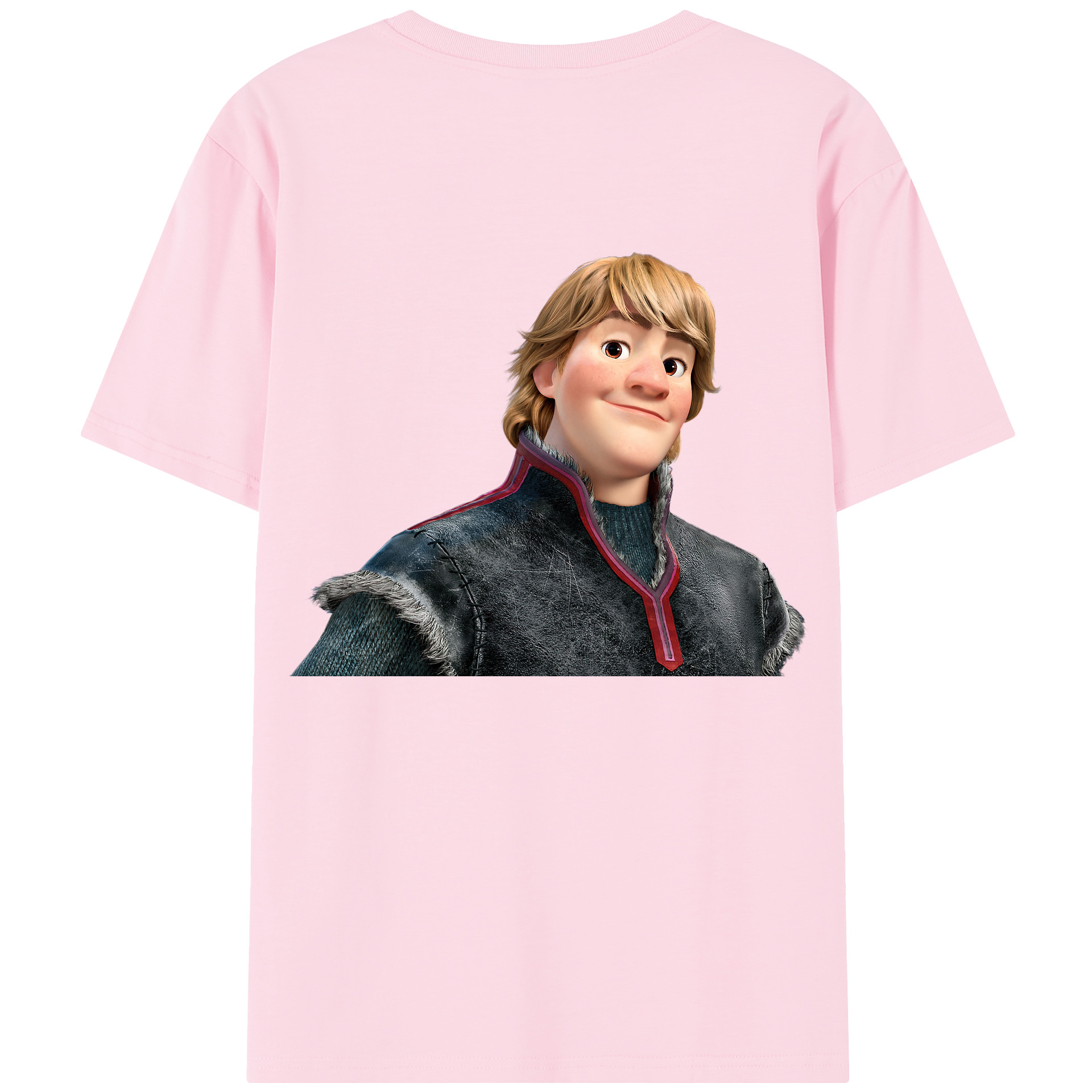 （画像用） アナと雪の女王 アンナ エルサ Frozen Anna Elsa 綿100％半袖Tシャツ（背面プリント）