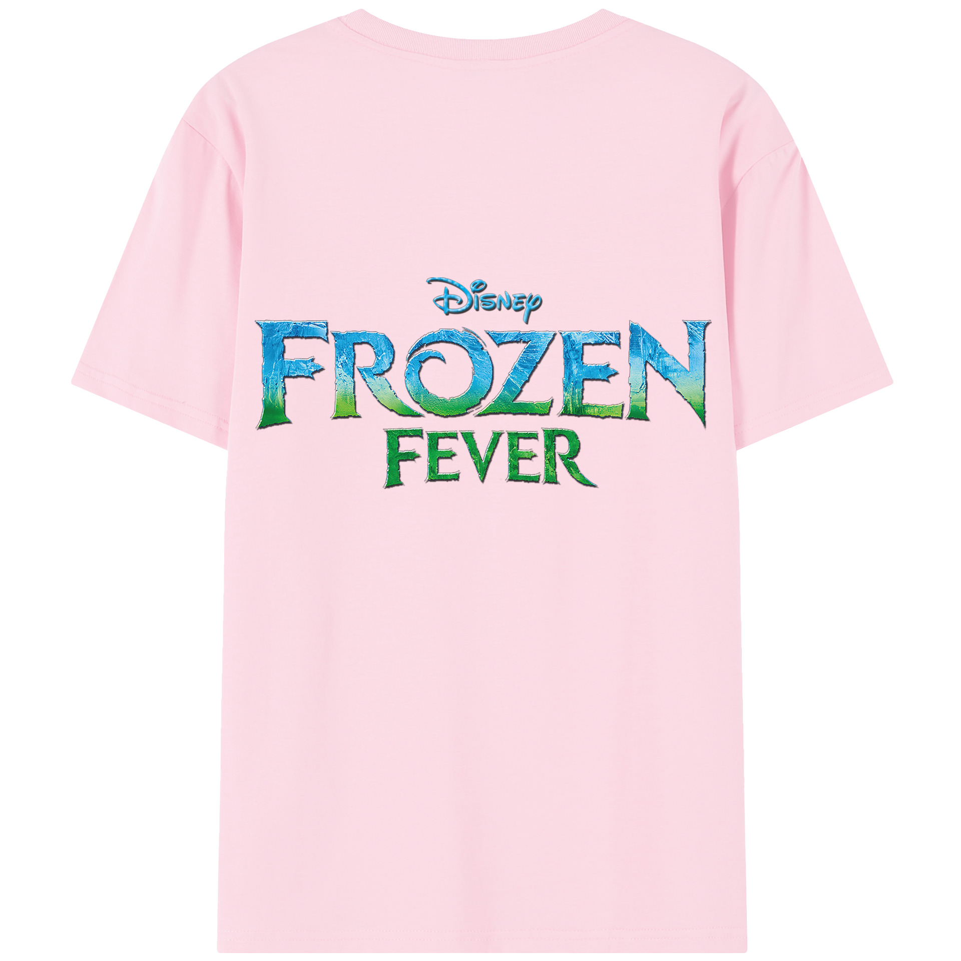 （画像用） アナと雪の女王 アンナ エルサ Frozen Anna Elsa 綿100％半袖Tシャツ（背面プリント）