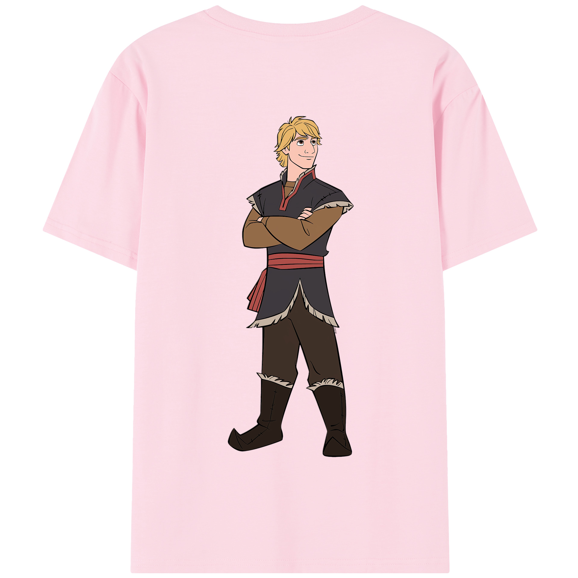 （画像用） アナと雪の女王 アンナ エルサ Frozen Anna Elsa 綿100％半袖Tシャツ（背面プリント）