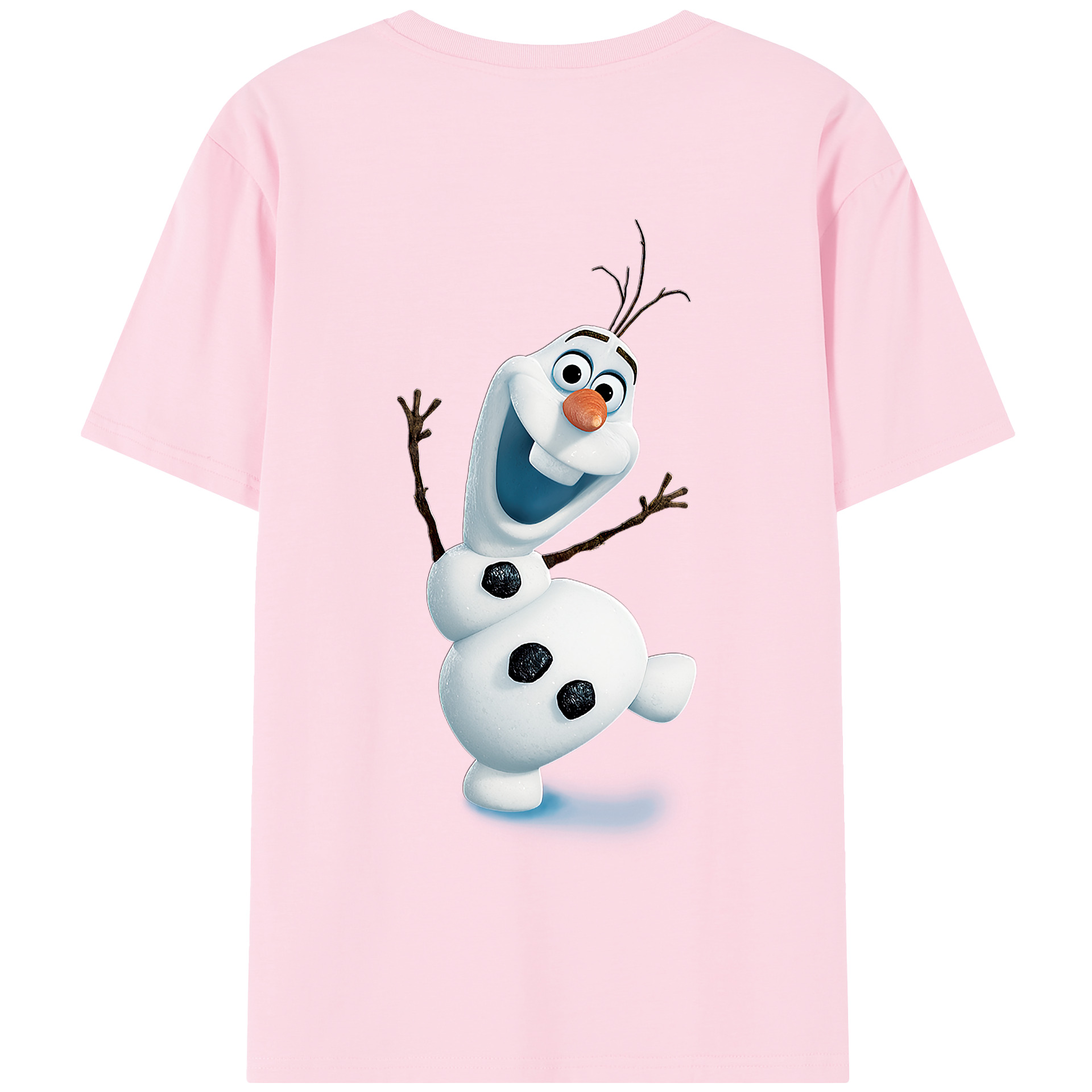 （画像用） アナと雪の女王 アンナ エルサ Frozen Anna Elsa 綿100％半袖Tシャツ（背面プリント）