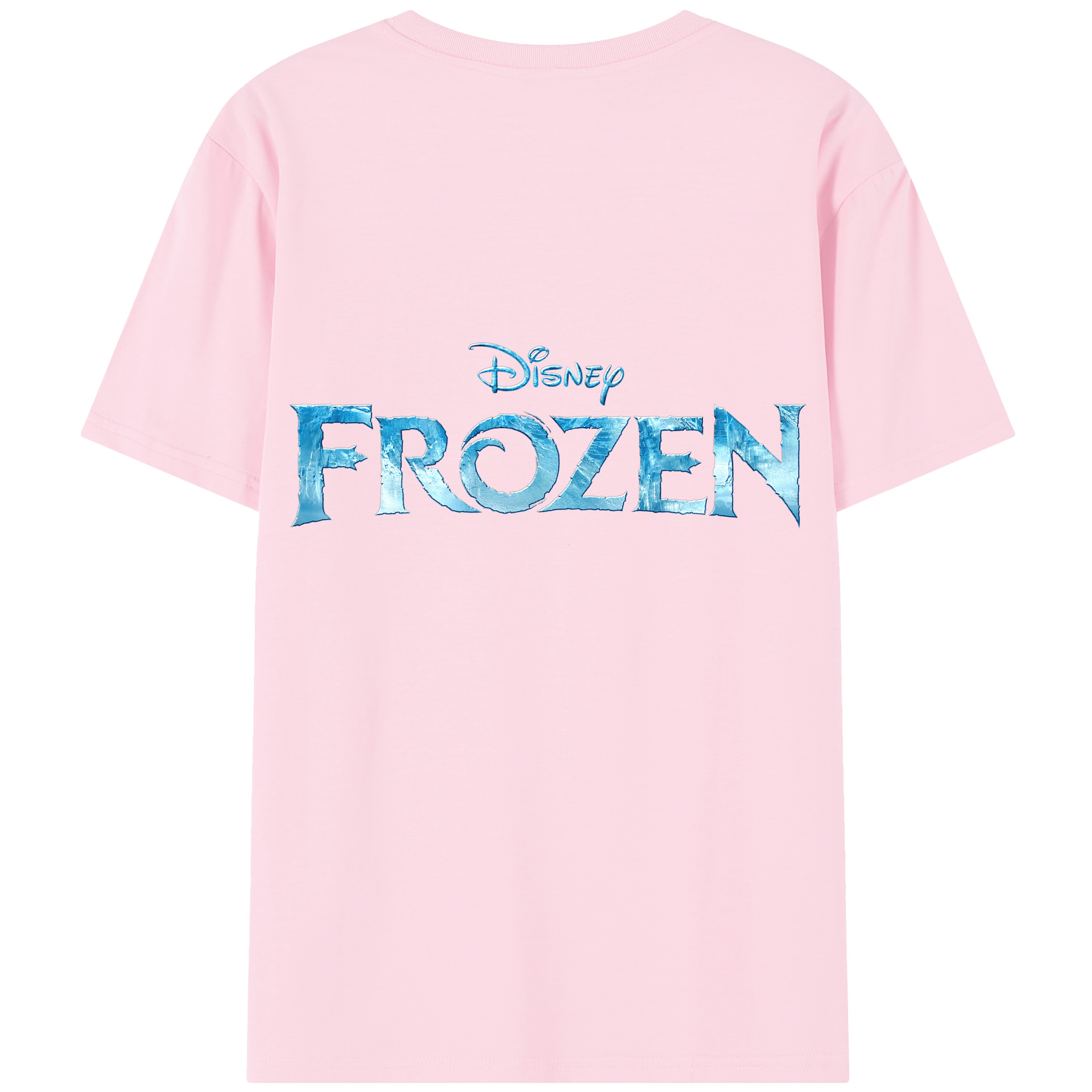 （画像用） アナと雪の女王 アンナ エルサ Frozen Anna Elsa 綿100％半袖Tシャツ（背面プリント）