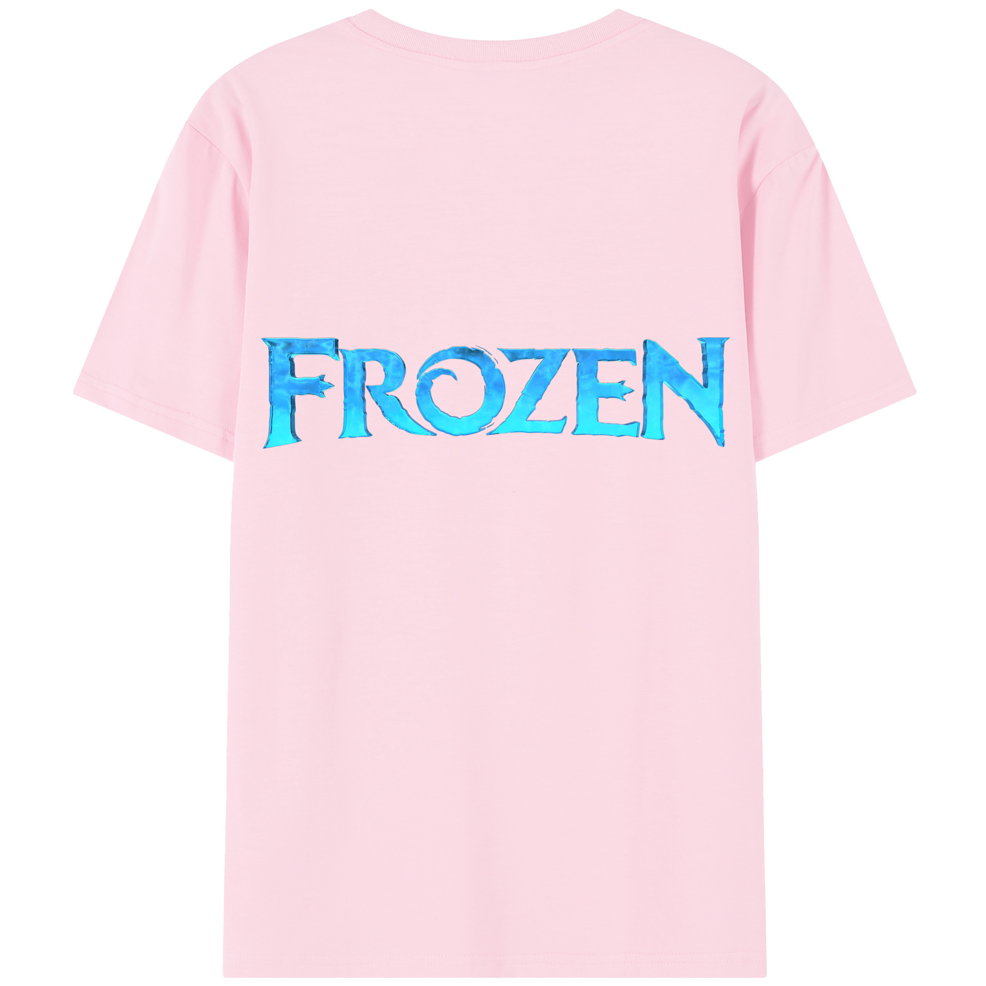 （画像用） アナと雪の女王 アンナ エルサ Frozen Anna Elsa 綿100％半袖Tシャツ（背面プリント）