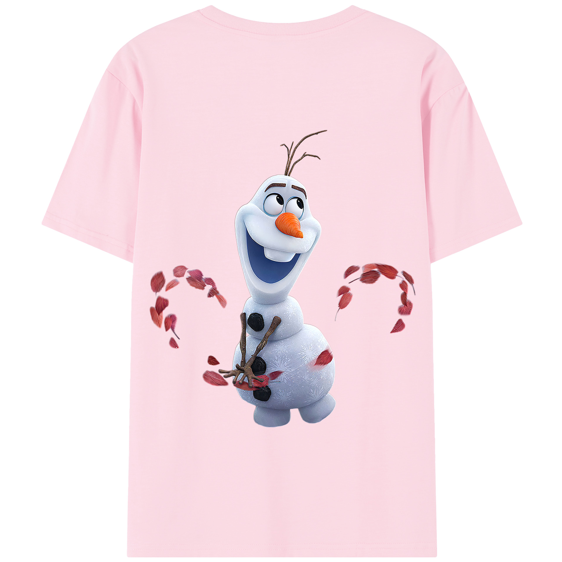（画像用） アナと雪の女王 アンナ エルサ Frozen Anna Elsa 綿100％半袖Tシャツ（背面プリント）