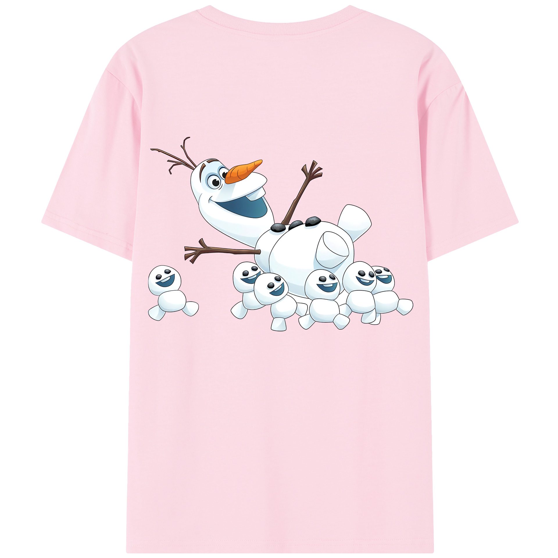 （画像用） アナと雪の女王 アンナ エルサ Frozen Anna Elsa 綿100％半袖Tシャツ（背面プリント）