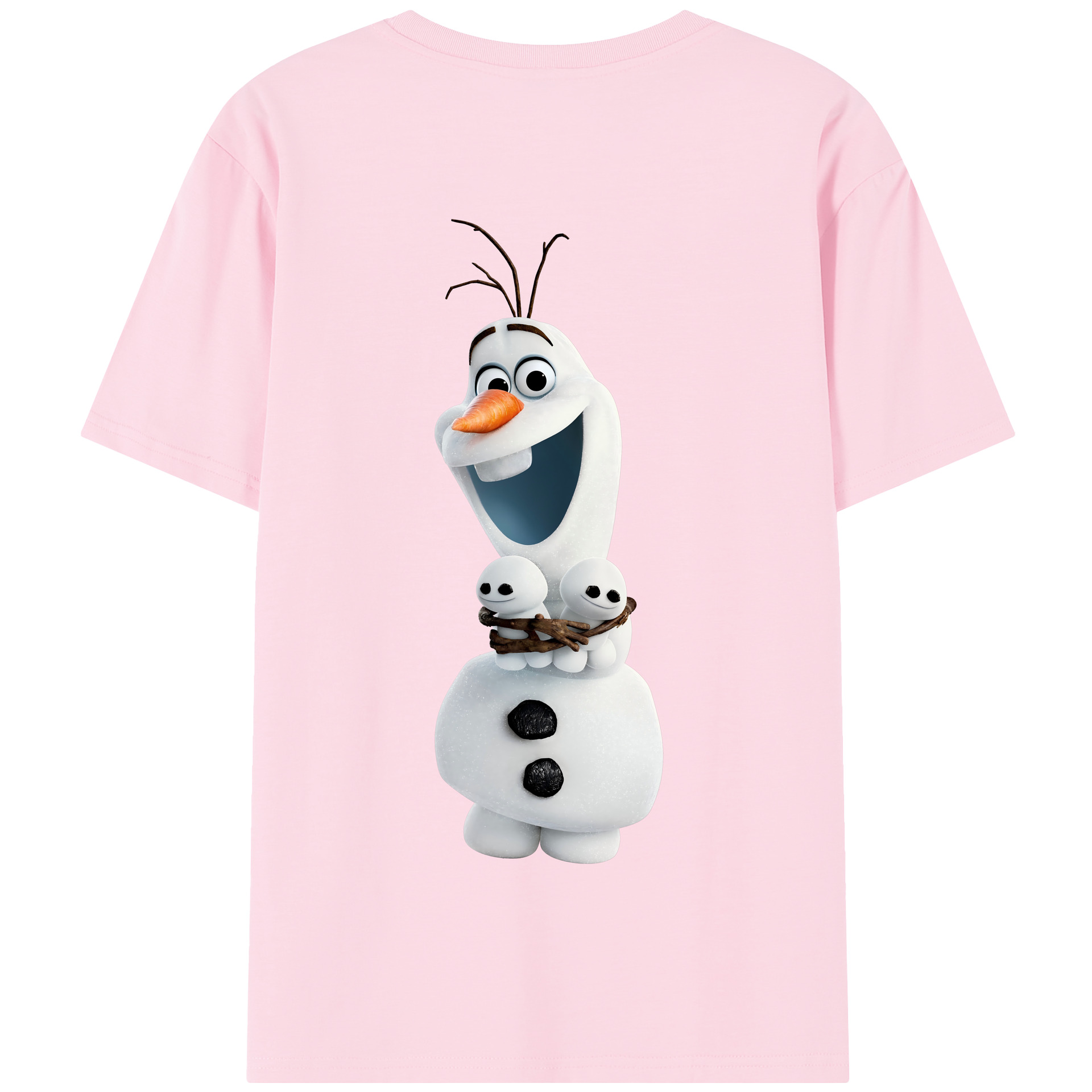 （画像用） アナと雪の女王 アンナ エルサ Frozen Anna Elsa 綿100％半袖Tシャツ（背面プリント）