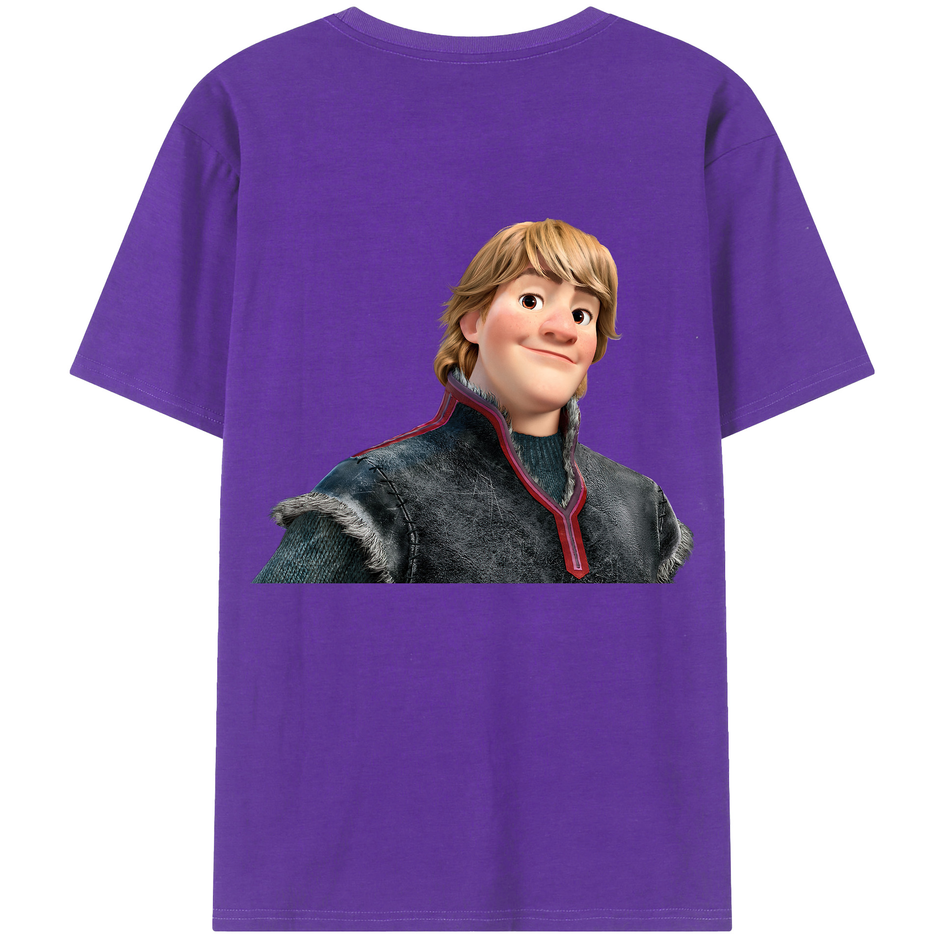 （画像用） アナと雪の女王 アンナ エルサ Frozen Anna Elsa 綿100％半袖Tシャツ（背面プリント）