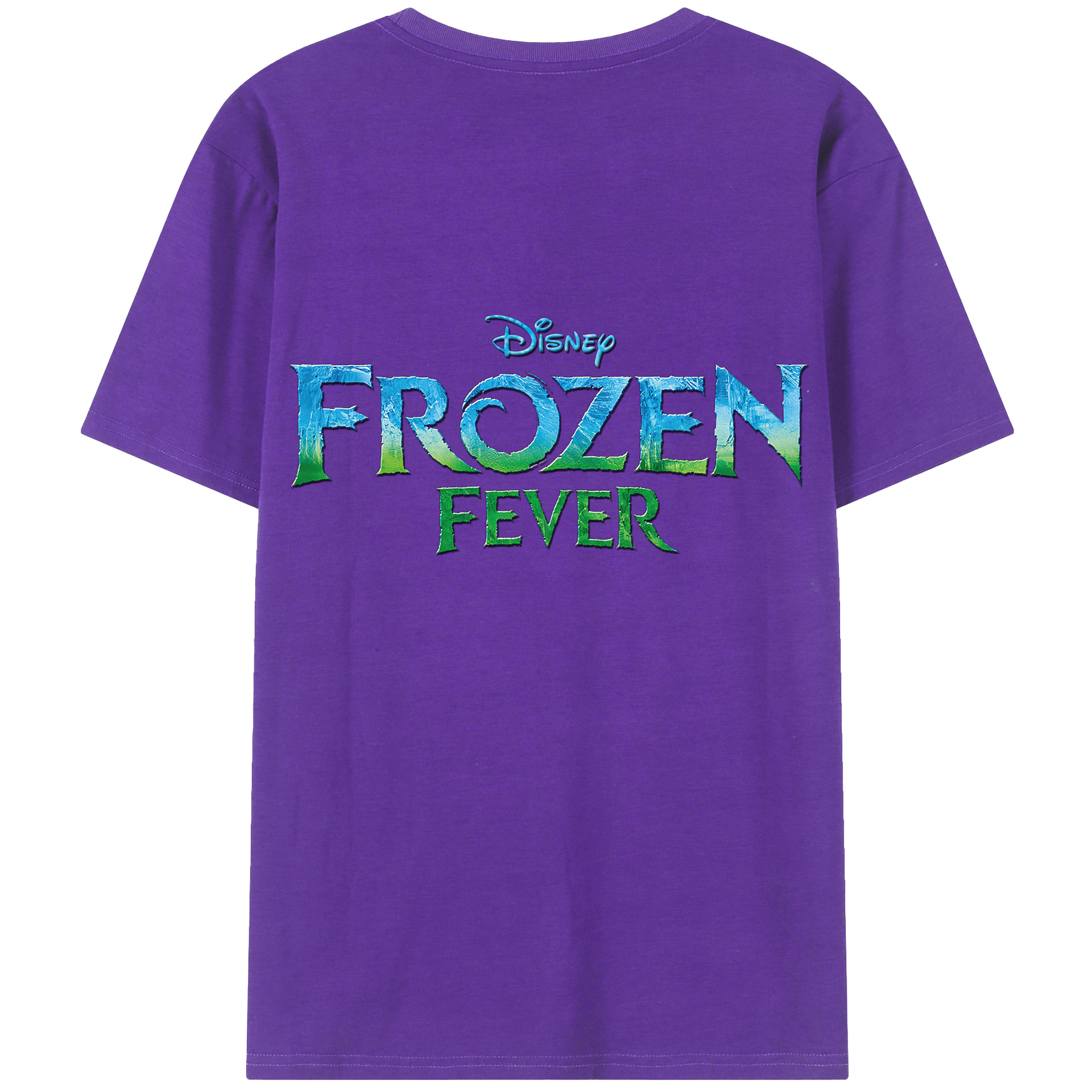 （画像用） アナと雪の女王 アンナ エルサ Frozen Anna Elsa 綿100％半袖Tシャツ（背面プリント）