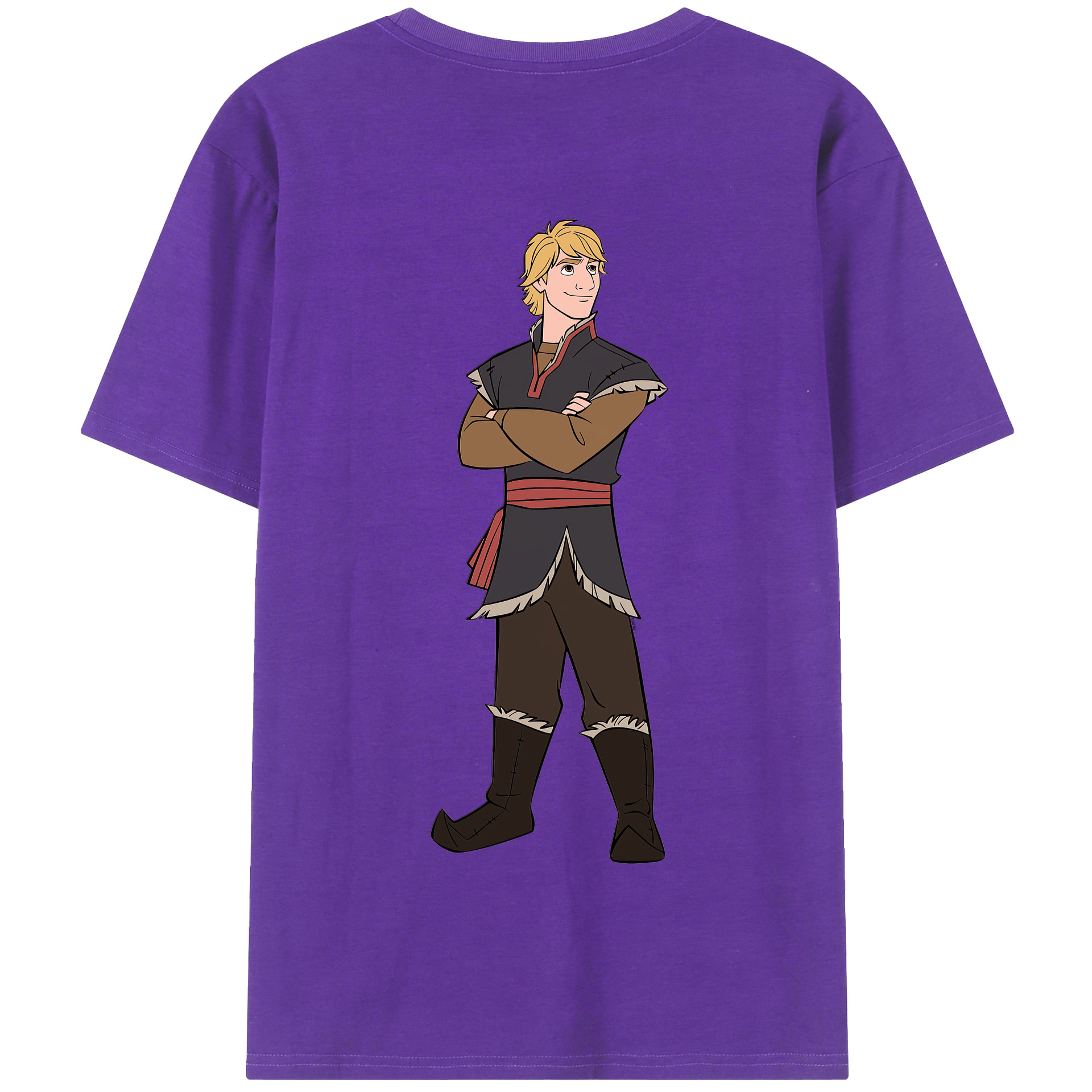 （画像用） アナと雪の女王 アンナ エルサ Frozen Anna Elsa 綿100％半袖Tシャツ（背面プリント）