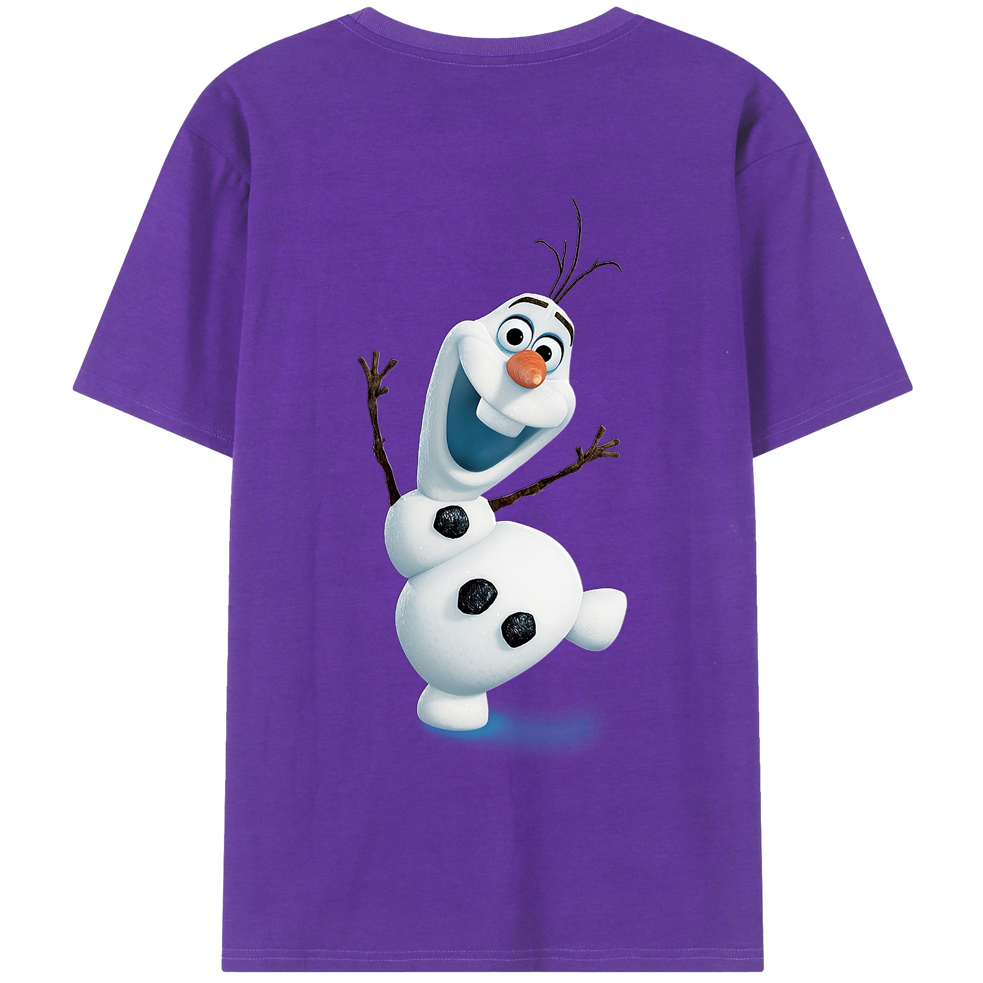 （画像用） アナと雪の女王 アンナ エルサ Frozen Anna Elsa 綿100％半袖Tシャツ（背面プリント）