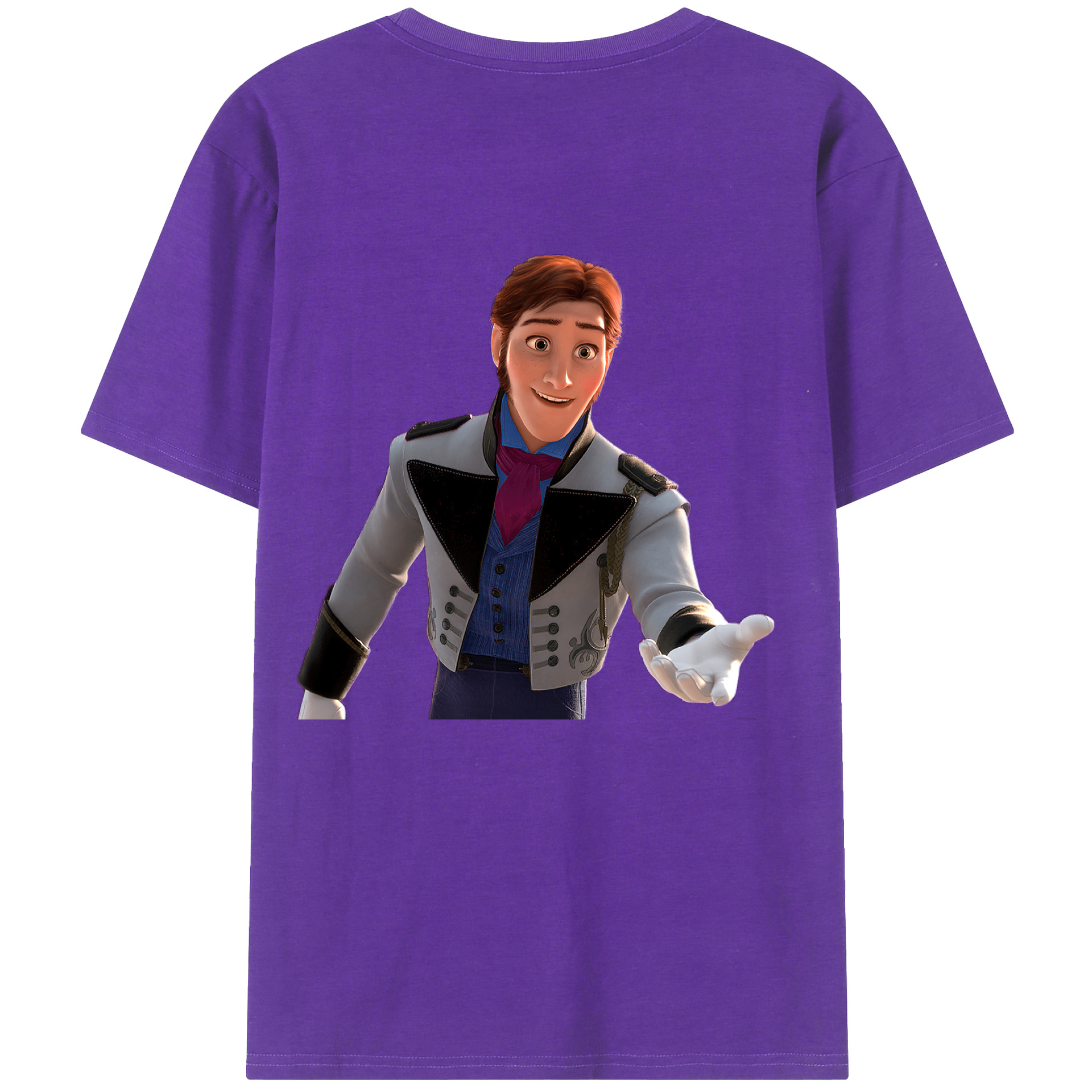 （画像用） アナと雪の女王 アンナ エルサ Frozen Anna Elsa 綿100％半袖Tシャツ（背面プリント）