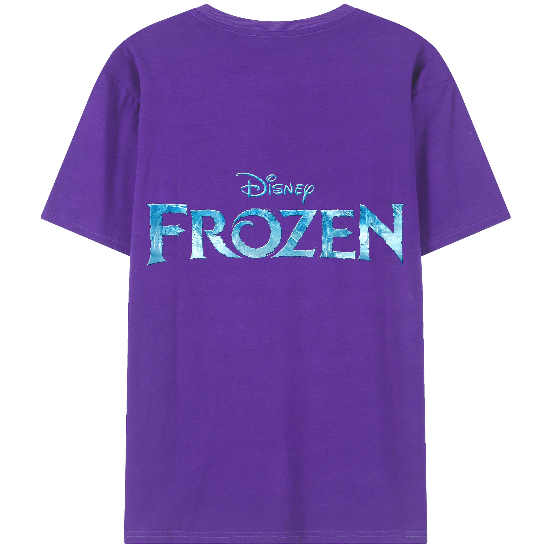 （画像用） アナと雪の女王 アンナ エルサ Frozen Anna Elsa 綿100％半袖Tシャツ（背面プリント）