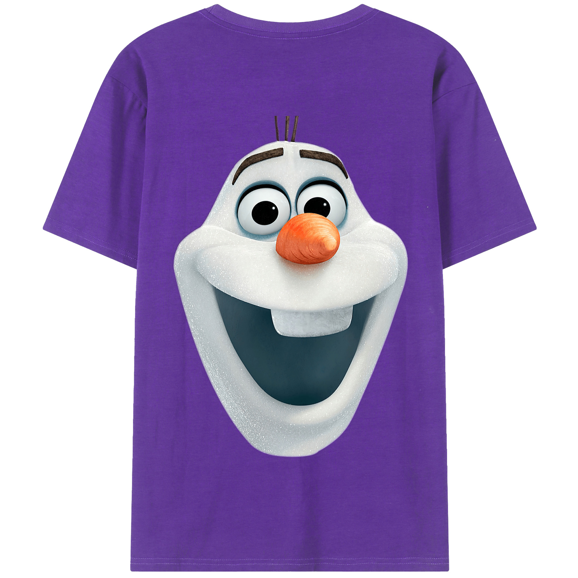 （画像用） アナと雪の女王 アンナ エルサ Frozen Anna Elsa 綿100％半袖Tシャツ（背面プリント）