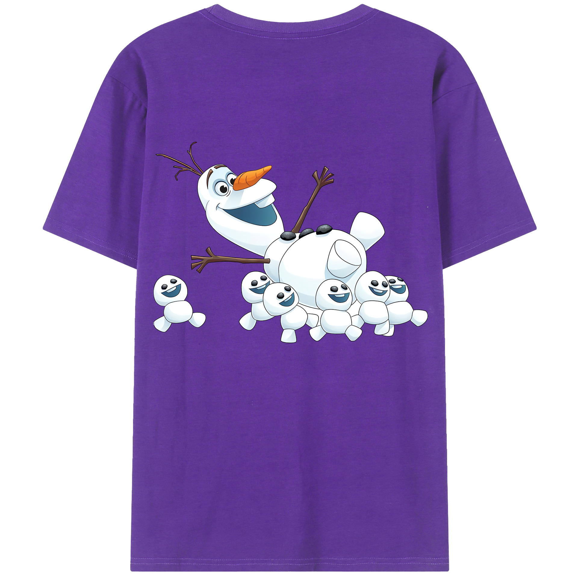 （画像用） アナと雪の女王 アンナ エルサ Frozen Anna Elsa 綿100％半袖Tシャツ（背面プリント）