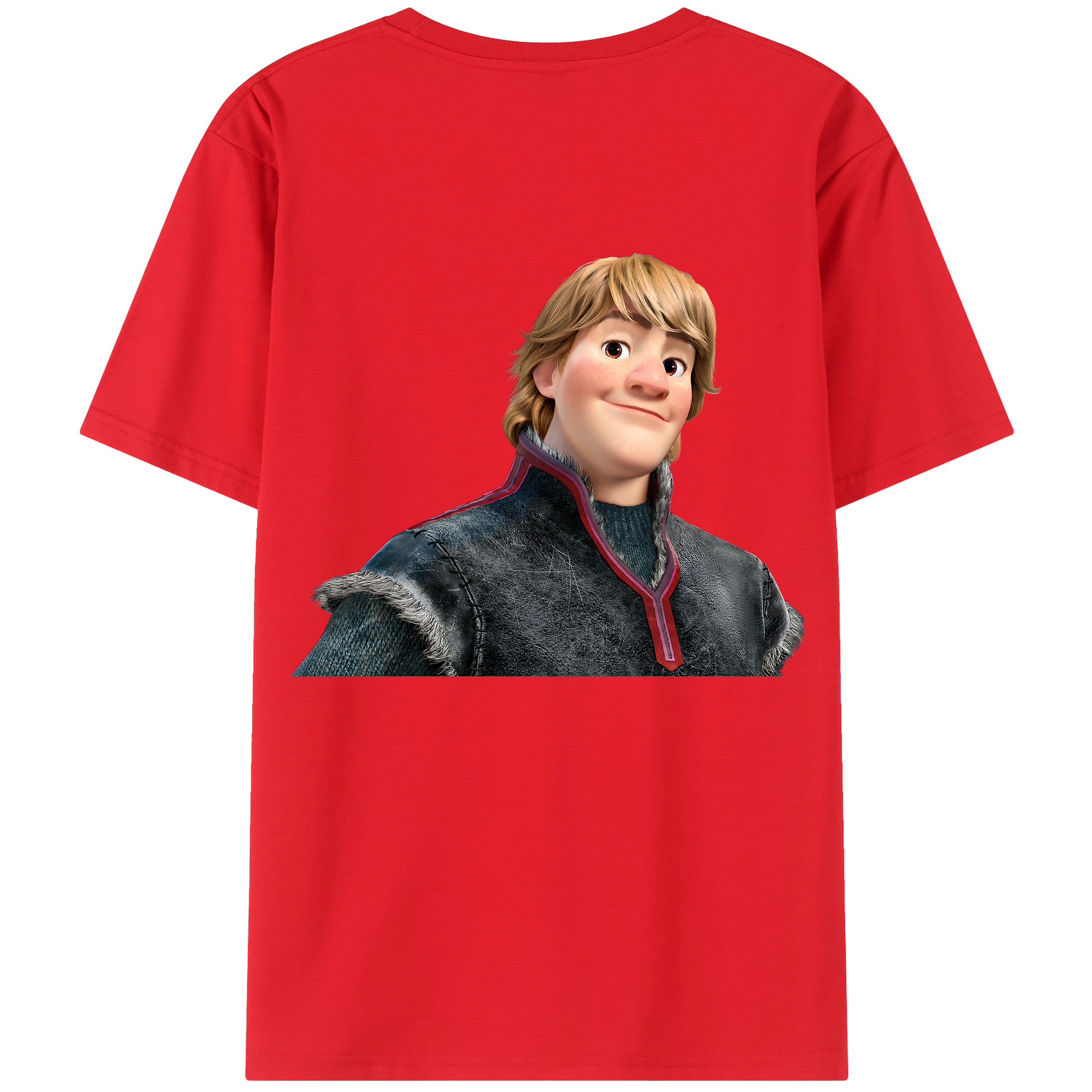 （画像用） アナと雪の女王 アンナ エルサ Frozen Anna Elsa 綿100％半袖Tシャツ（背面プリント）