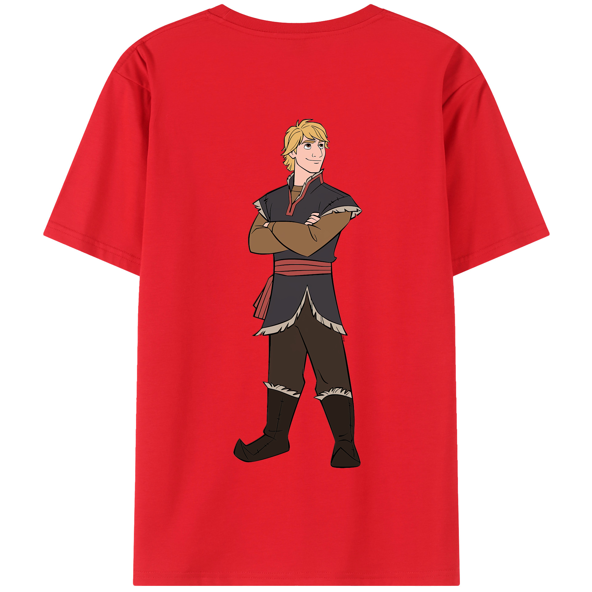 （画像用） アナと雪の女王 アンナ エルサ Frozen Anna Elsa 綿100％半袖Tシャツ（背面プリント）
