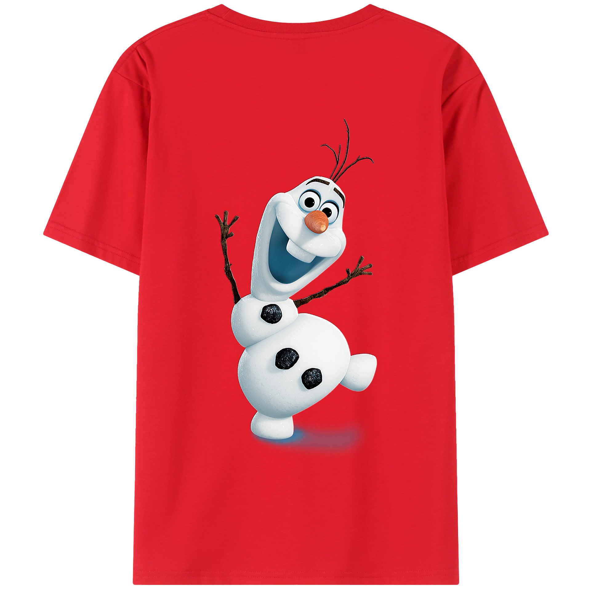 （画像用） アナと雪の女王 アンナ エルサ Frozen Anna Elsa 綿100％半袖Tシャツ（背面プリント）