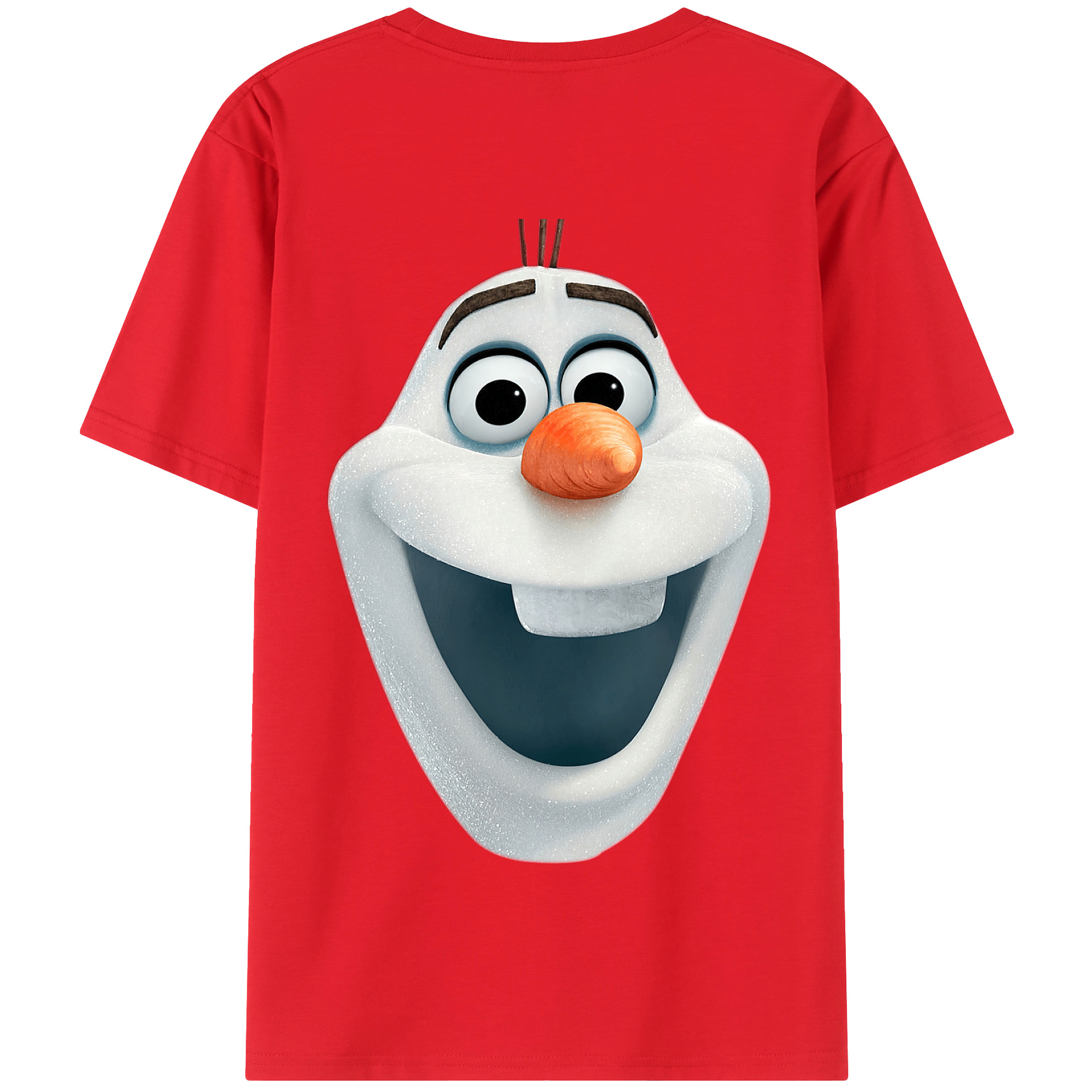（画像用） アナと雪の女王 アンナ エルサ Frozen Anna Elsa 綿100％半袖Tシャツ（背面プリント）