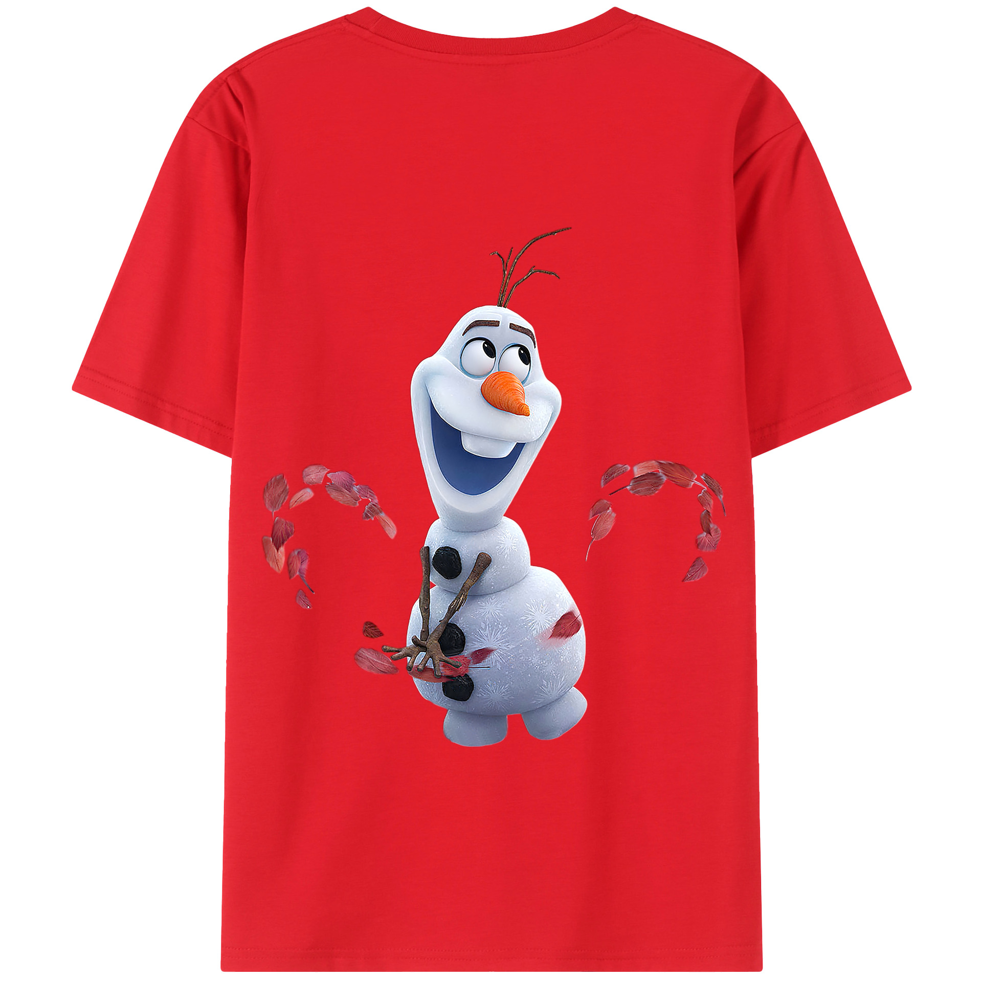 （画像用） アナと雪の女王 アンナ エルサ Frozen Anna Elsa 綿100％半袖Tシャツ（背面プリント）
