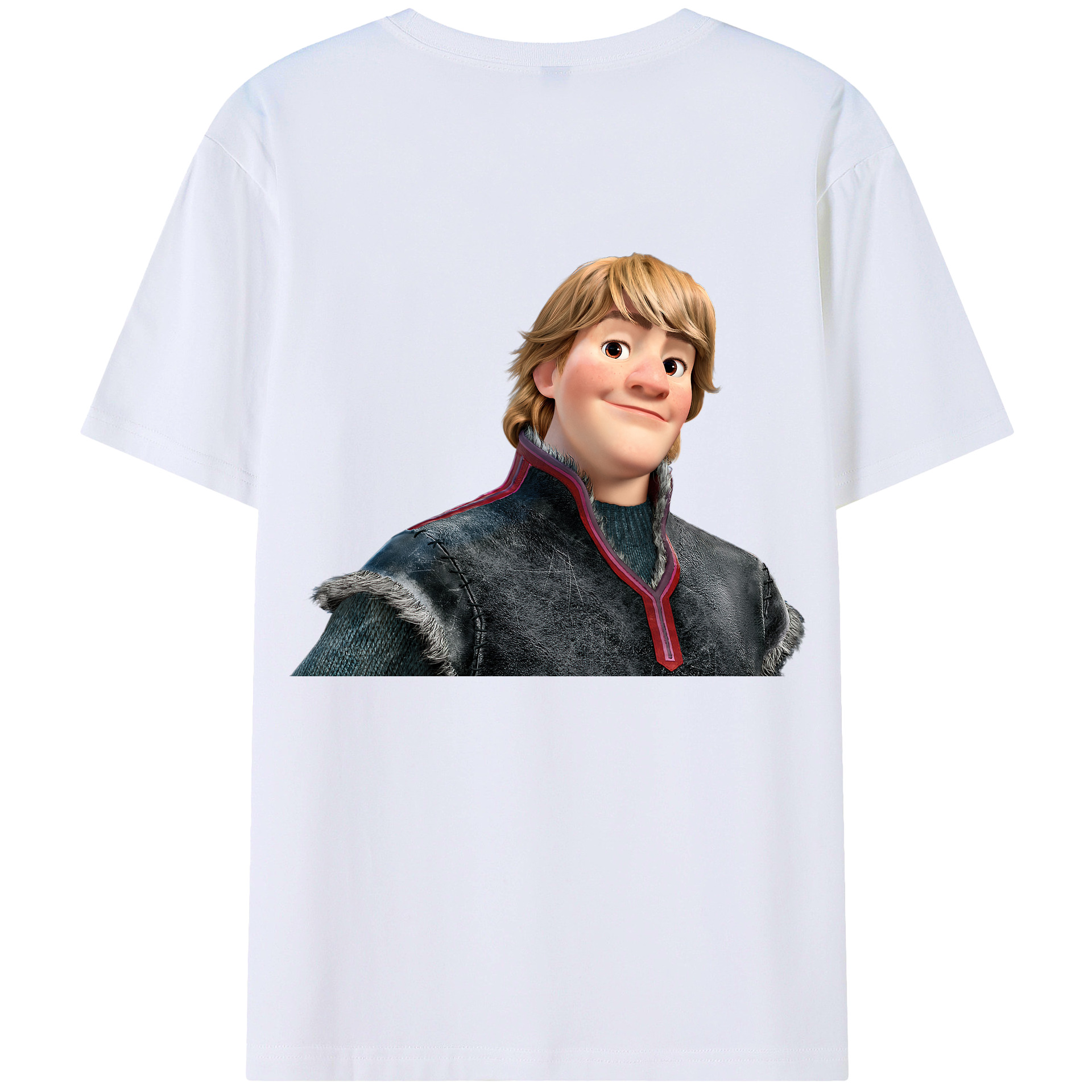 （画像用） アナと雪の女王 アンナ エルサ Frozen Anna Elsa 綿100％半袖Tシャツ（背面プリント）