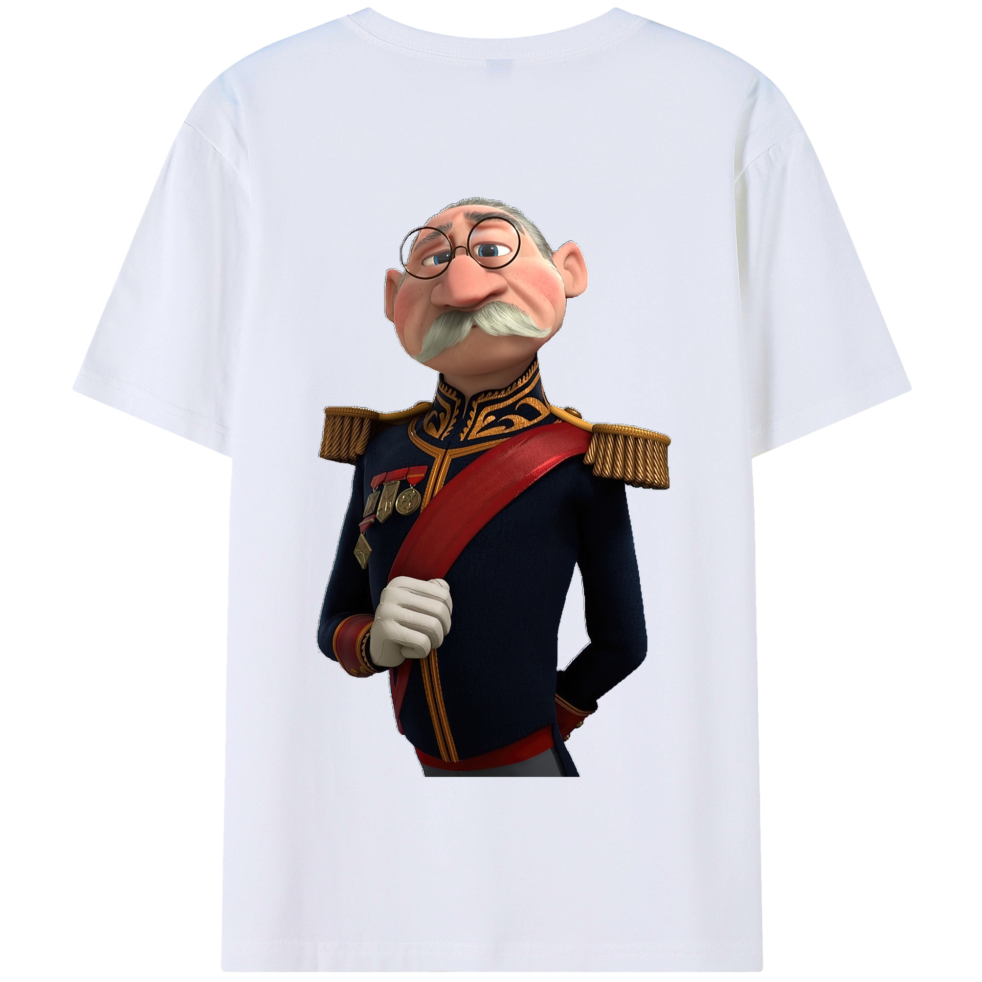 （画像用） アナと雪の女王 アンナ エルサ Frozen Anna Elsa 綿100％半袖Tシャツ（背面プリント）