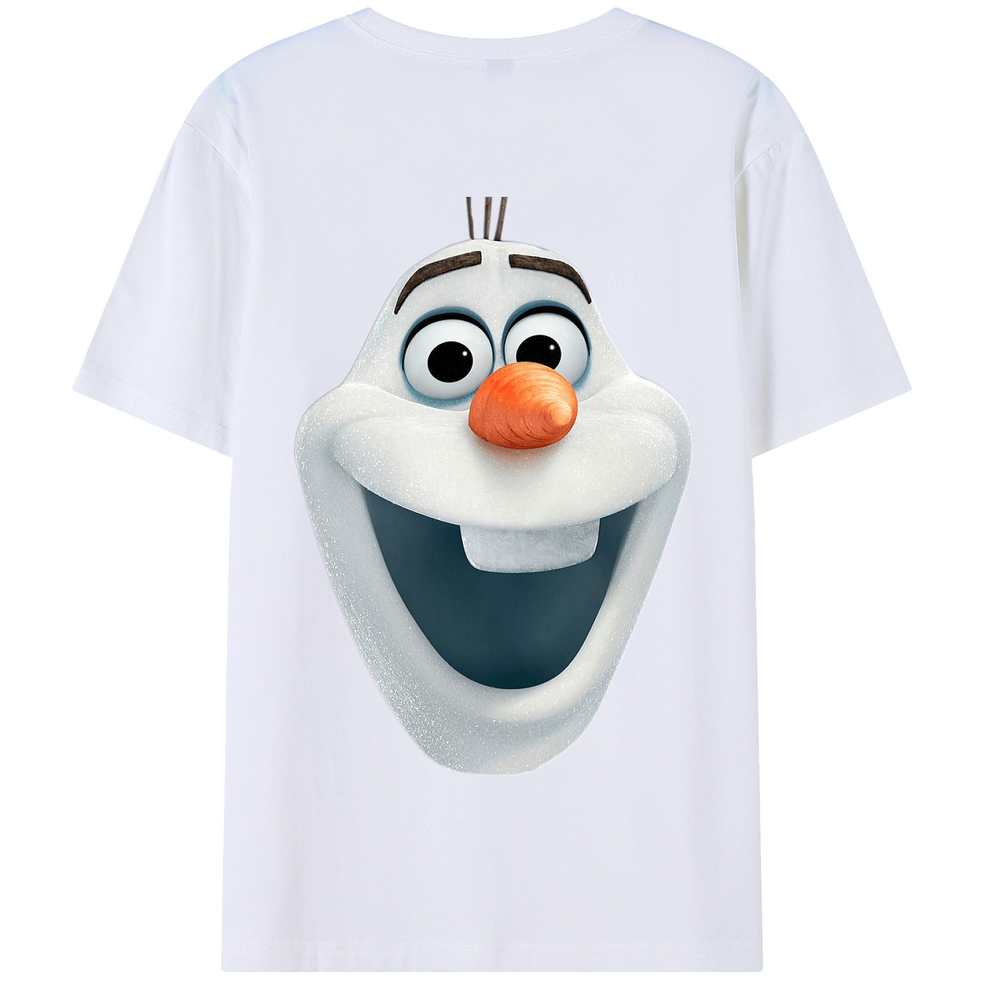 （画像用） アナと雪の女王 アンナ エルサ Frozen Anna Elsa 綿100％半袖Tシャツ（背面プリント）