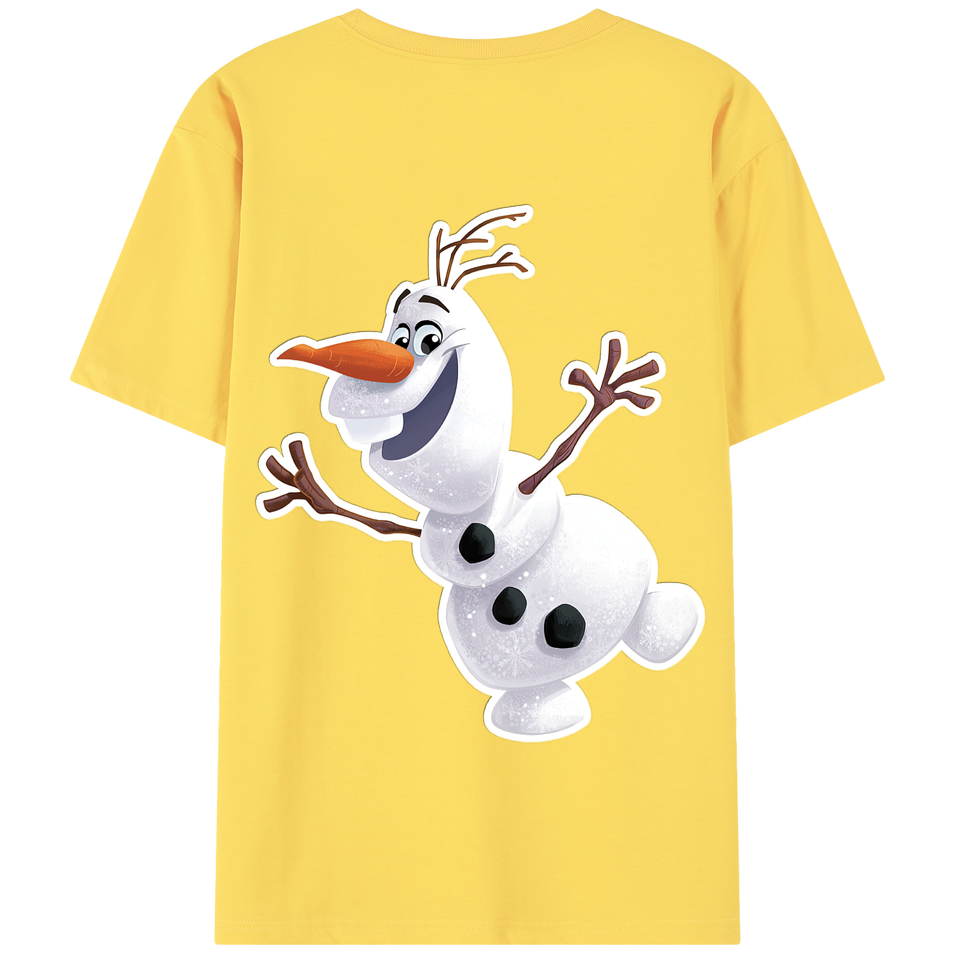 （画像用） アナと雪の女王 アンナ エルサ Frozen Anna Elsa 綿100％半袖Tシャツ（背面プリント）