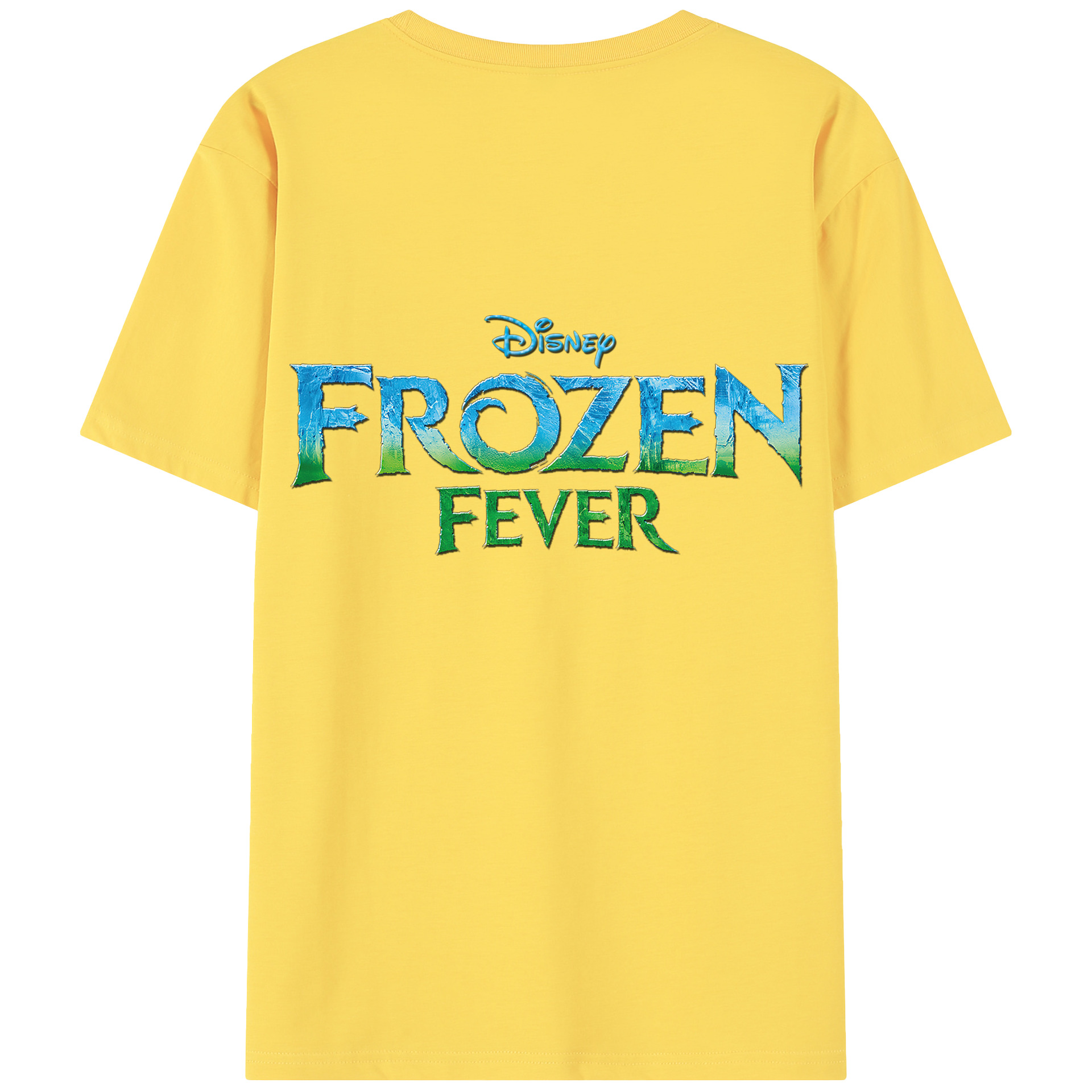 （画像用） アナと雪の女王 アンナ エルサ Frozen Anna Elsa 綿100％半袖Tシャツ（背面プリント）