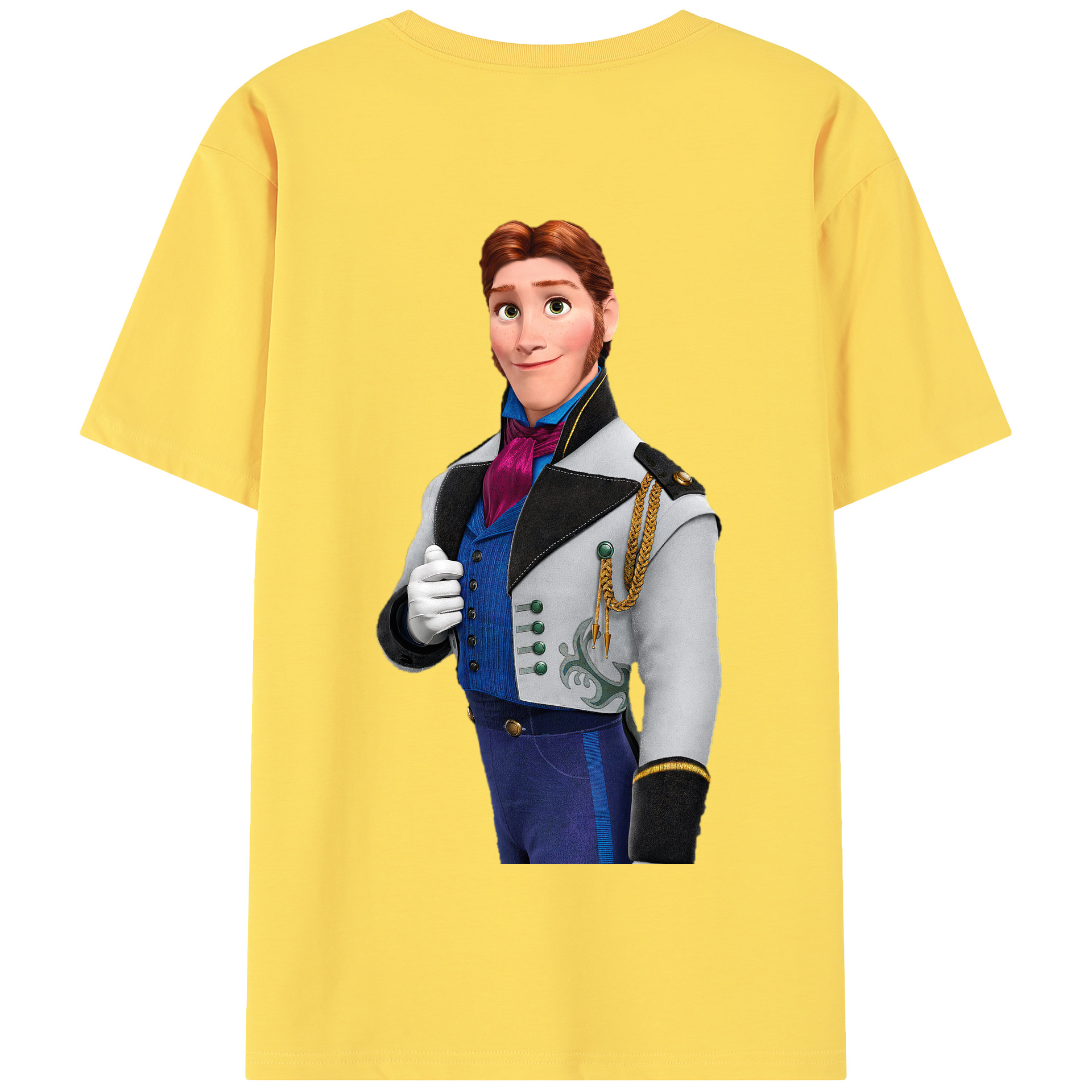 （画像用） アナと雪の女王 アンナ エルサ Frozen Anna Elsa 綿100％半袖Tシャツ（背面プリント）