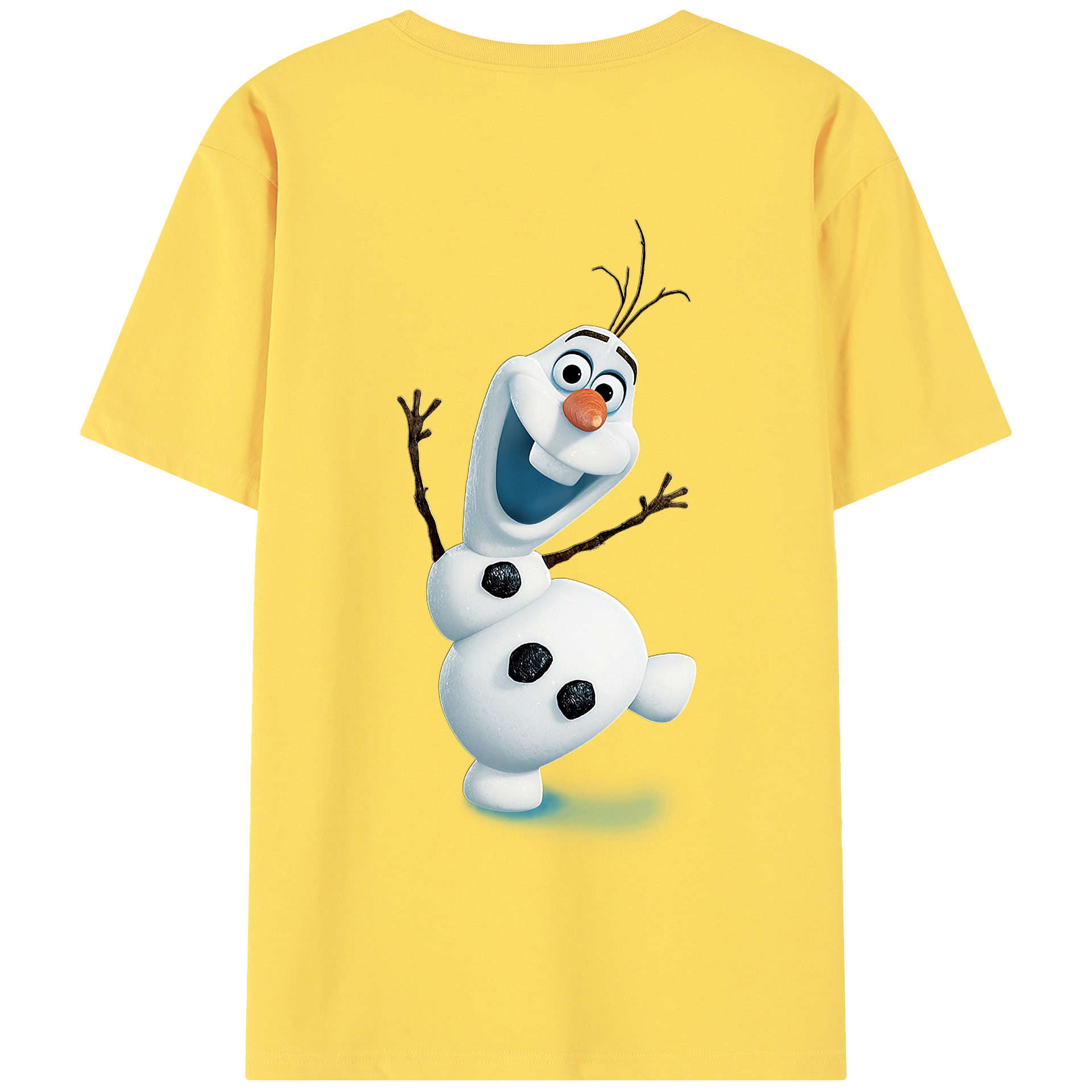 （画像用） アナと雪の女王 アンナ エルサ Frozen Anna Elsa 綿100％半袖Tシャツ（背面プリント）