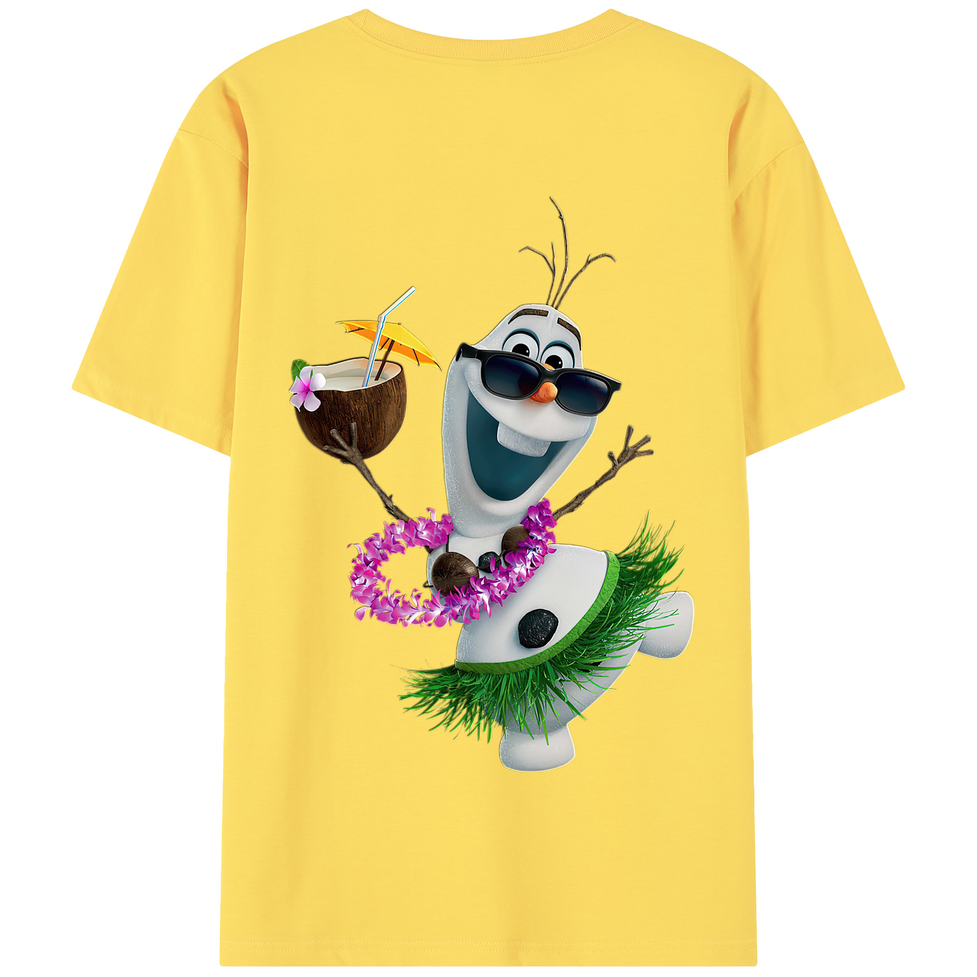 （画像用） アナと雪の女王 アンナ エルサ Frozen Anna Elsa 綿100％半袖Tシャツ（背面プリント）