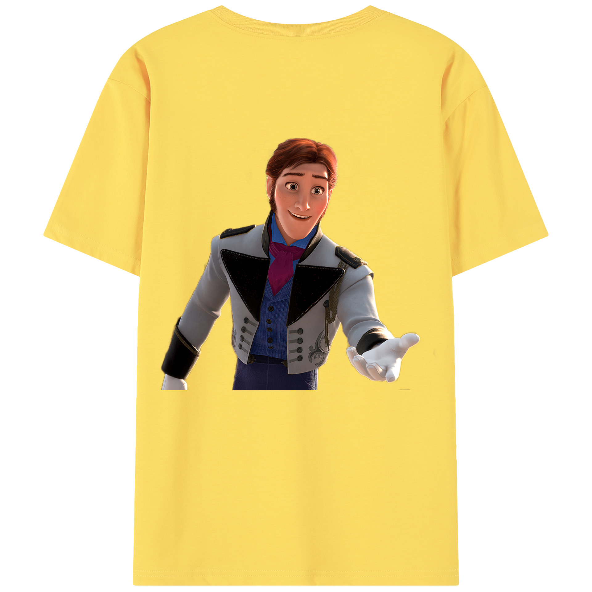 （画像用） アナと雪の女王 アンナ エルサ Frozen Anna Elsa 綿100％半袖Tシャツ（背面プリント）