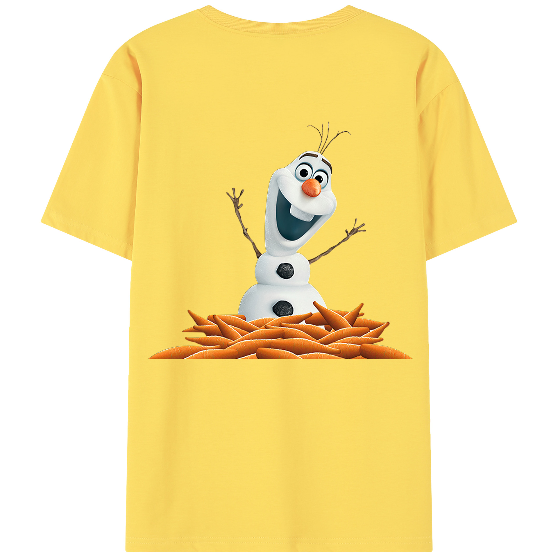 （画像用） アナと雪の女王 アンナ エルサ Frozen Anna Elsa 綿100％半袖Tシャツ（背面プリント）