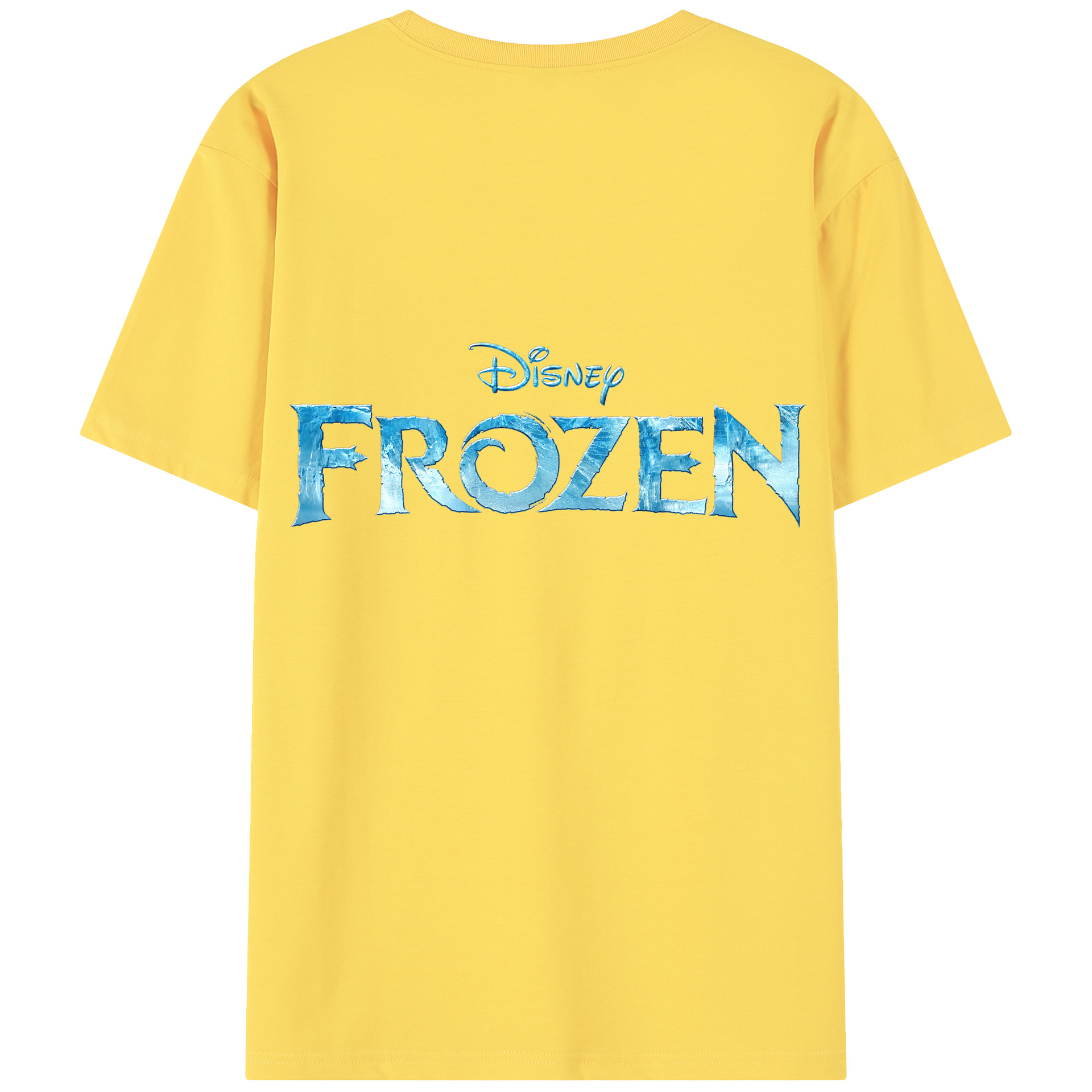 （画像用） アナと雪の女王 アンナ エルサ Frozen Anna Elsa 綿100％半袖Tシャツ（背面プリント）