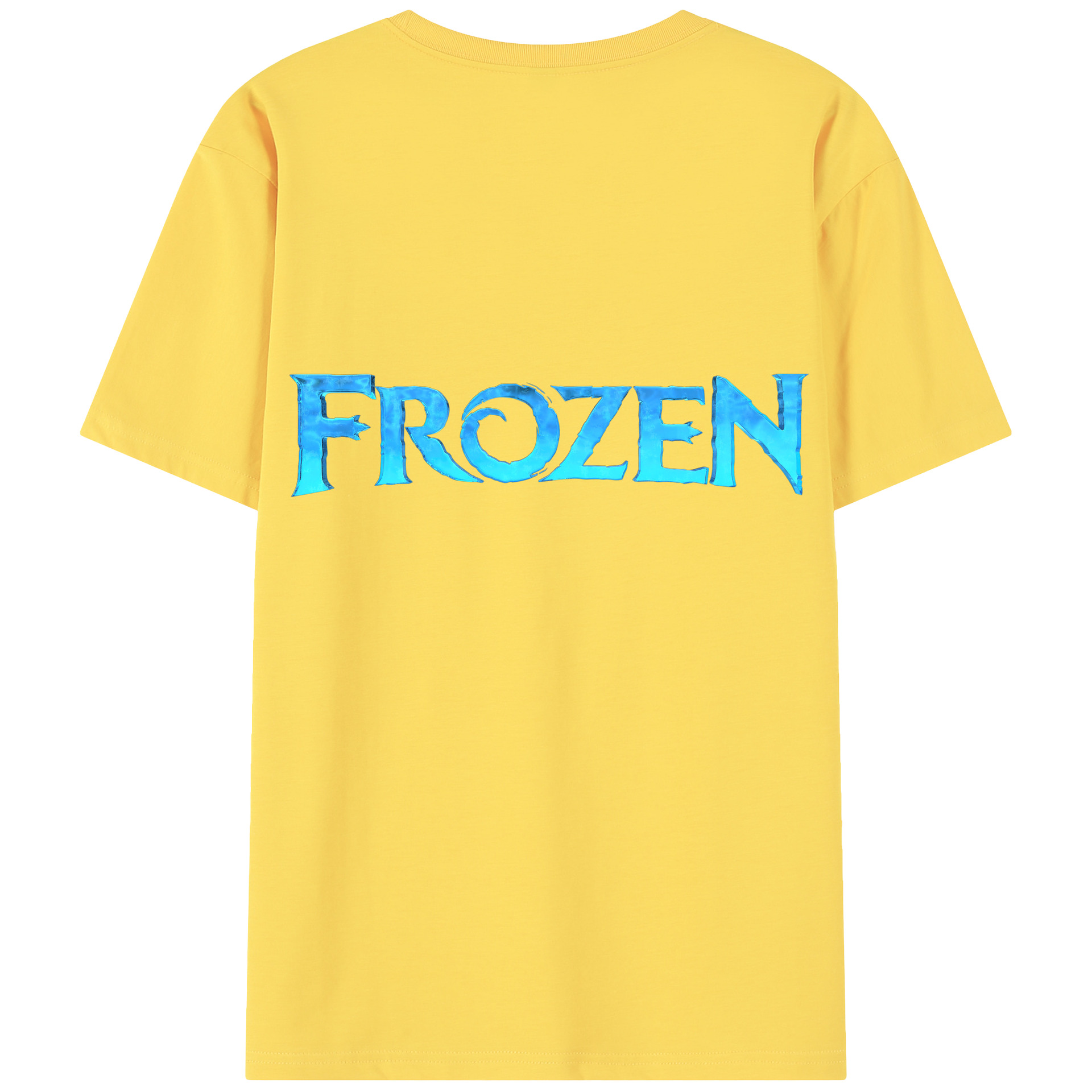 （画像用） アナと雪の女王 アンナ エルサ Frozen Anna Elsa 綿100％半袖Tシャツ（背面プリント）