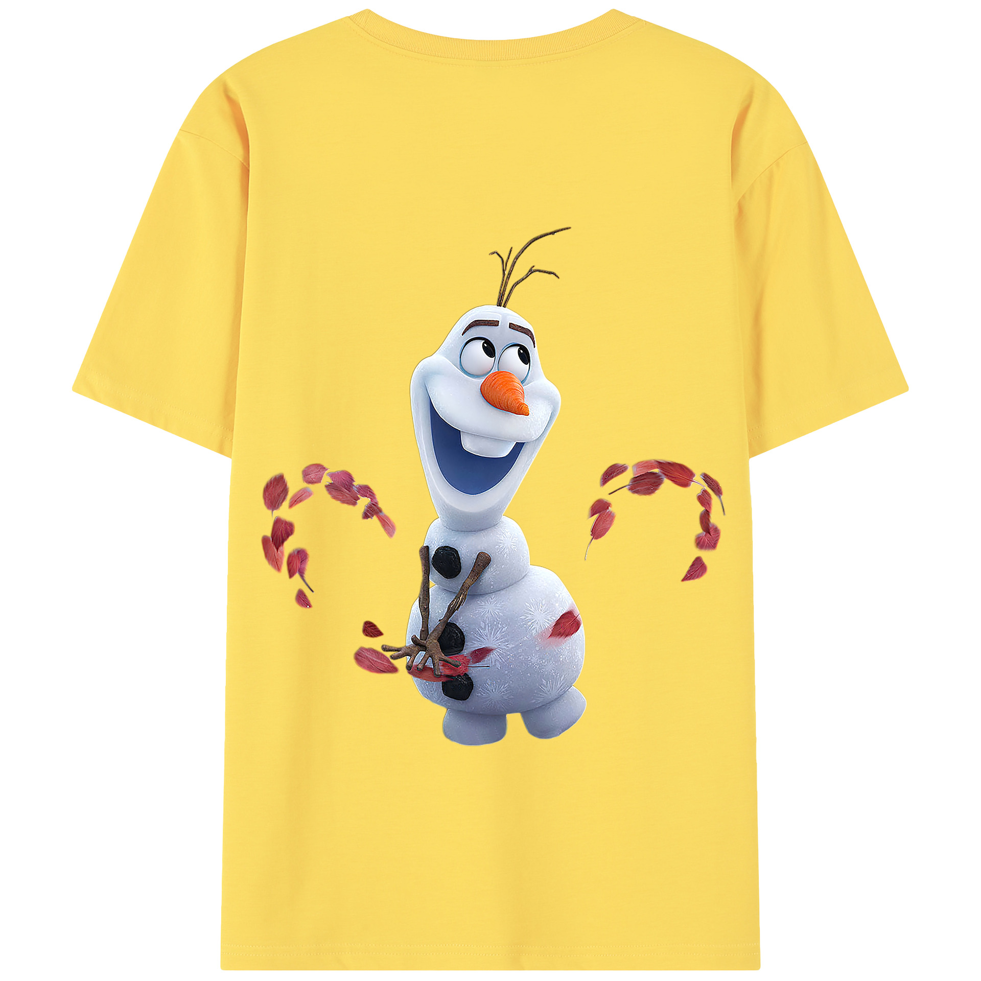 （画像用） アナと雪の女王 アンナ エルサ Frozen Anna Elsa 綿100％半袖Tシャツ（背面プリント）