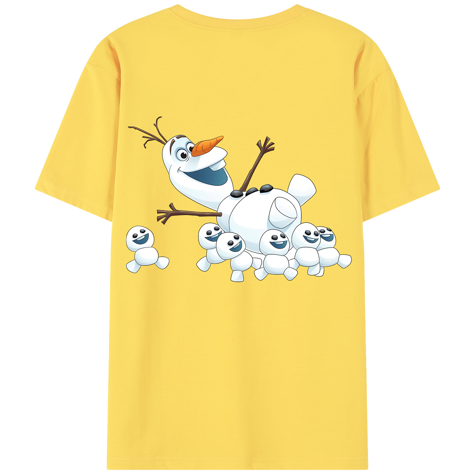 （画像用） アナと雪の女王 アンナ エルサ Frozen Anna Elsa 綿100％半袖Tシャツ（背面プリント）