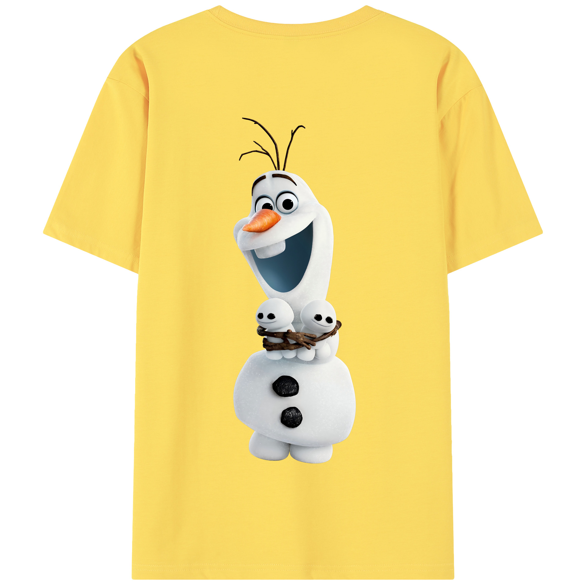 （画像用） アナと雪の女王 アンナ エルサ Frozen Anna Elsa 綿100％半袖Tシャツ（背面プリント）
