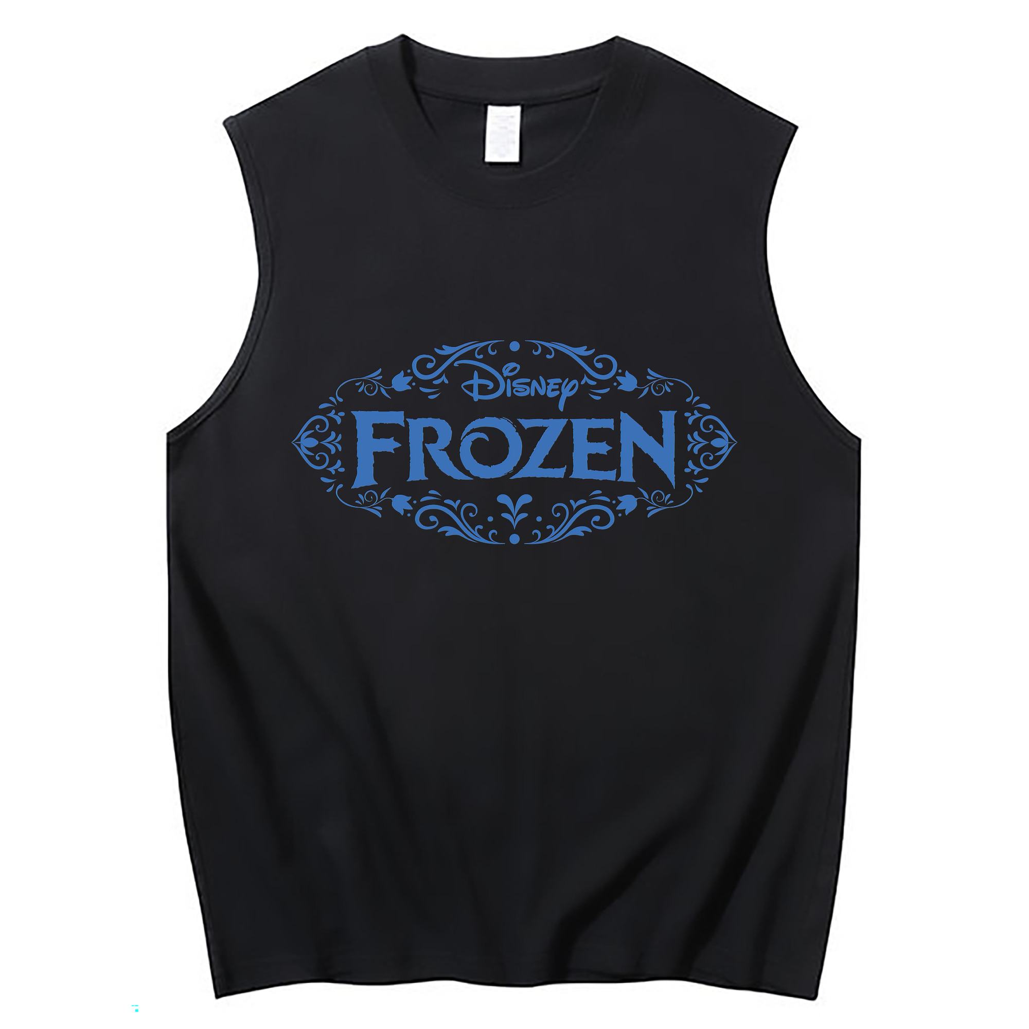 （画像用） アナと雪の女王 アンナ エルサ Frozen Anna Elsa コットン100％タンクトップ（フロントプリント）