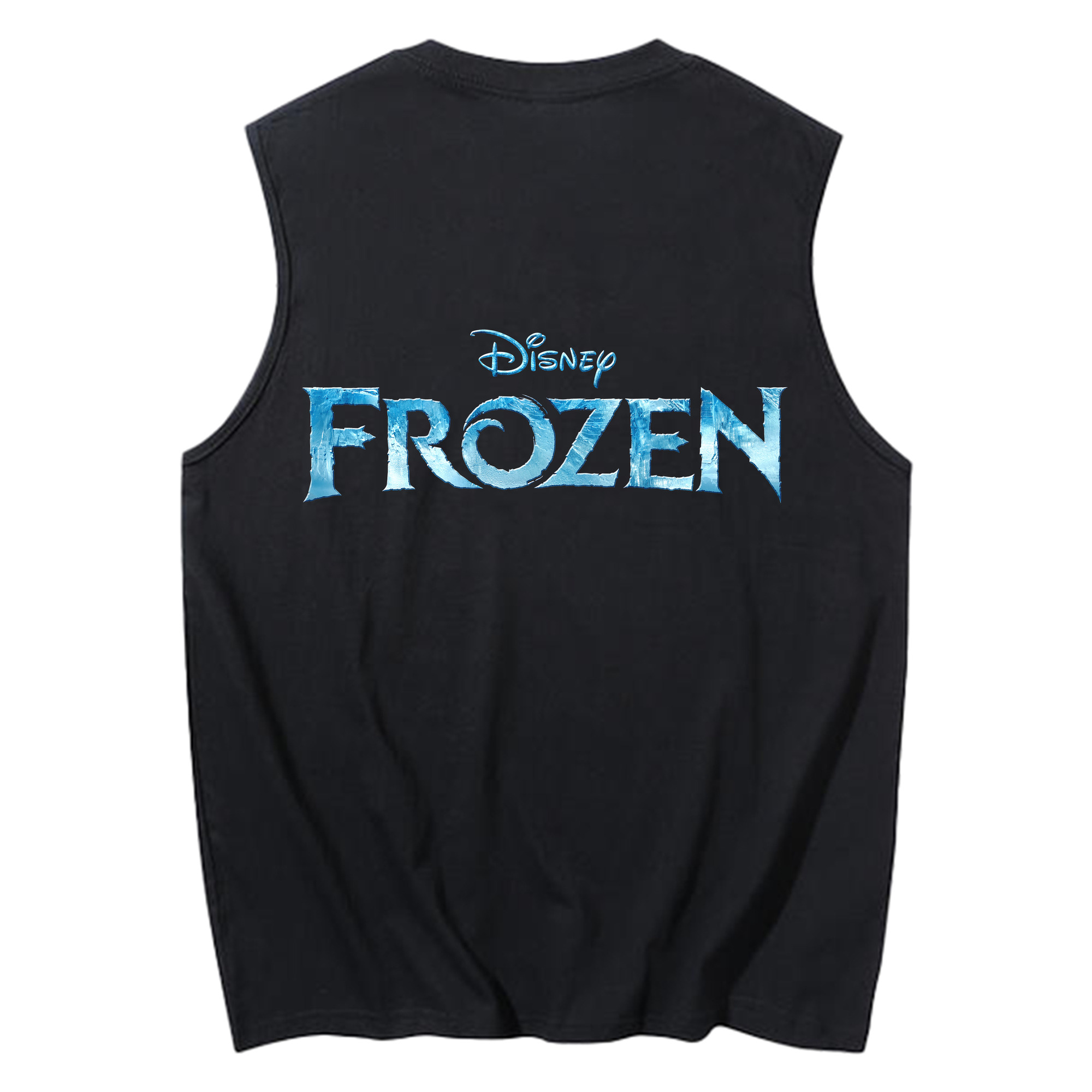 （画像用） アナと雪の女王 アンナ エルサ Frozen Anna Elsa コットン100％タンクトップ（背面プリント）