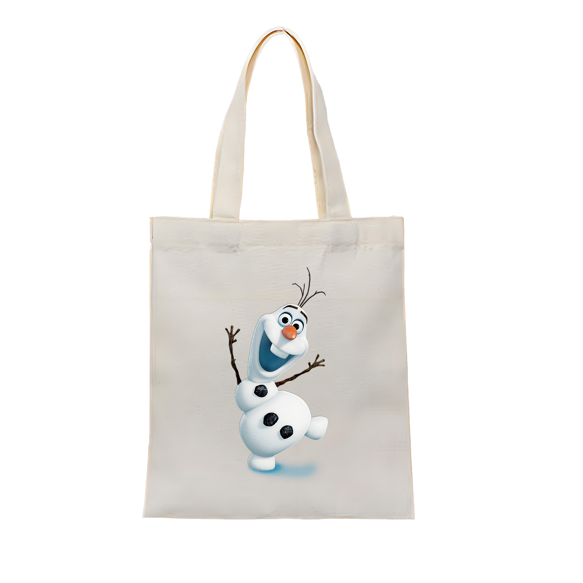 （画像用） アナと雪の女王 アンナ エルサ Frozen Anna Elsa 縦型キャンバス生地手提げバッグ　トートバッグ