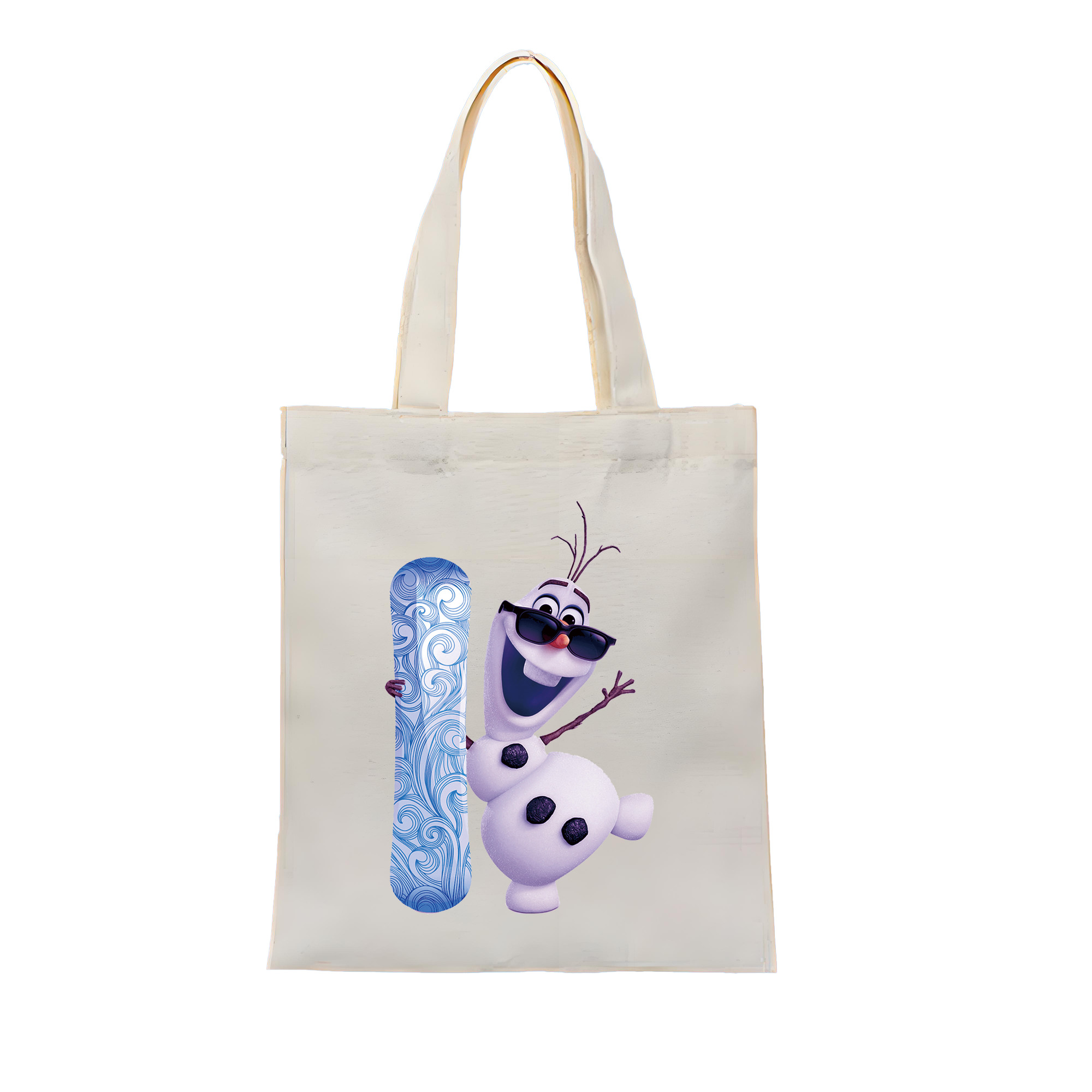 （画像用） アナと雪の女王 アンナ エルサ Frozen Anna Elsa 縦型キャンバス生地手提げバッグ　トートバッグ