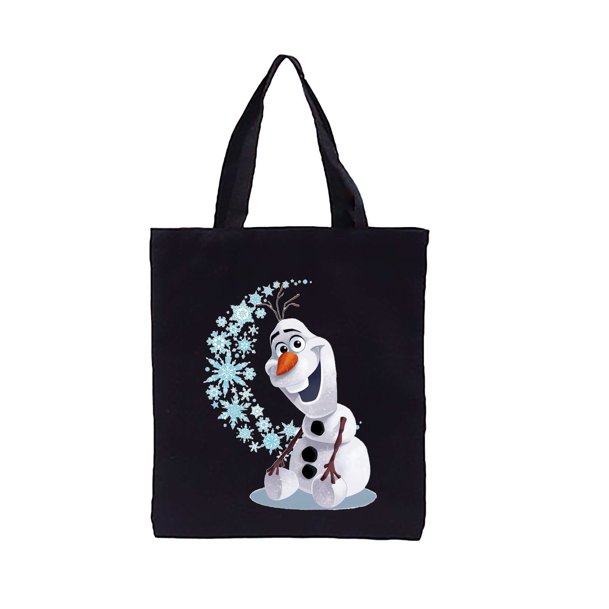 （画像用） アナと雪の女王 アンナ エルサ Frozen Anna Elsa 縦型キャンバス生地手提げバッグ　トートバッグ