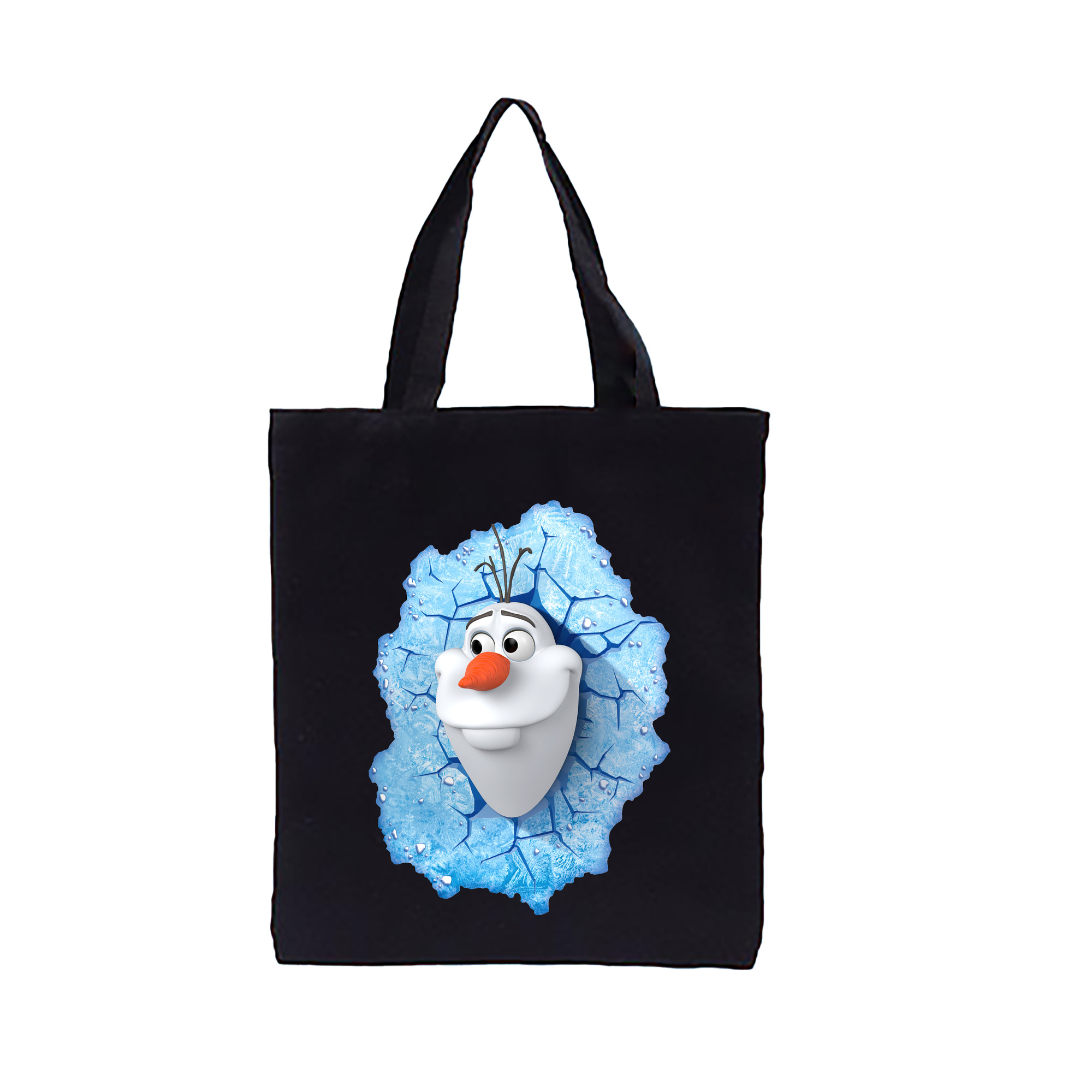 （画像用） アナと雪の女王 アンナ エルサ Frozen Anna Elsa 縦型キャンバス生地手提げバッグ　トートバッグ