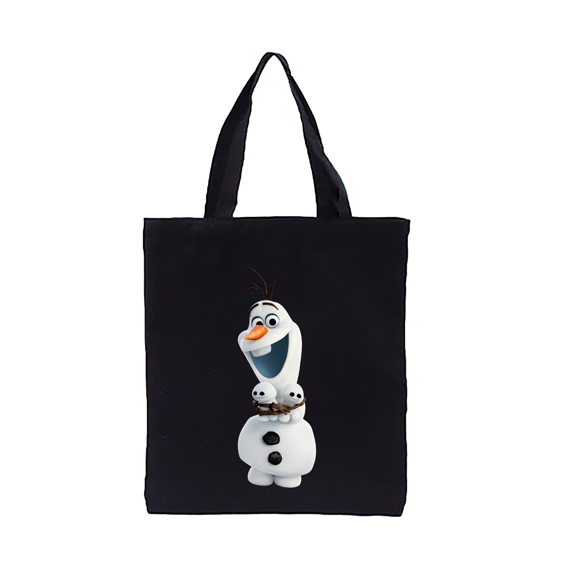 （画像用） アナと雪の女王 アンナ エルサ Frozen Anna Elsa 縦型キャンバス生地手提げバッグ　トートバッグ