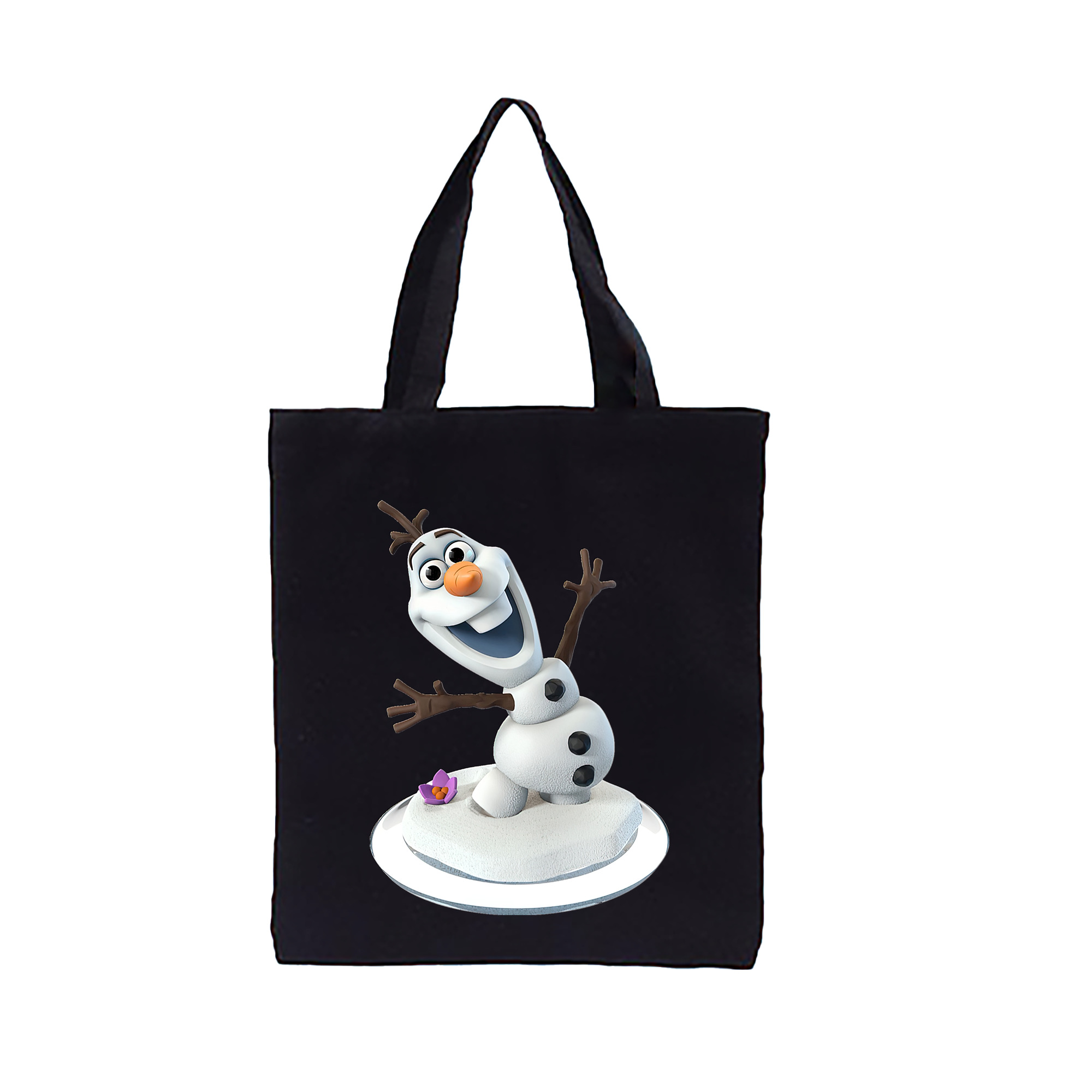 （画像用） アナと雪の女王 アンナ エルサ Frozen Anna Elsa 縦型キャンバス生地手提げバッグ　トートバッグ