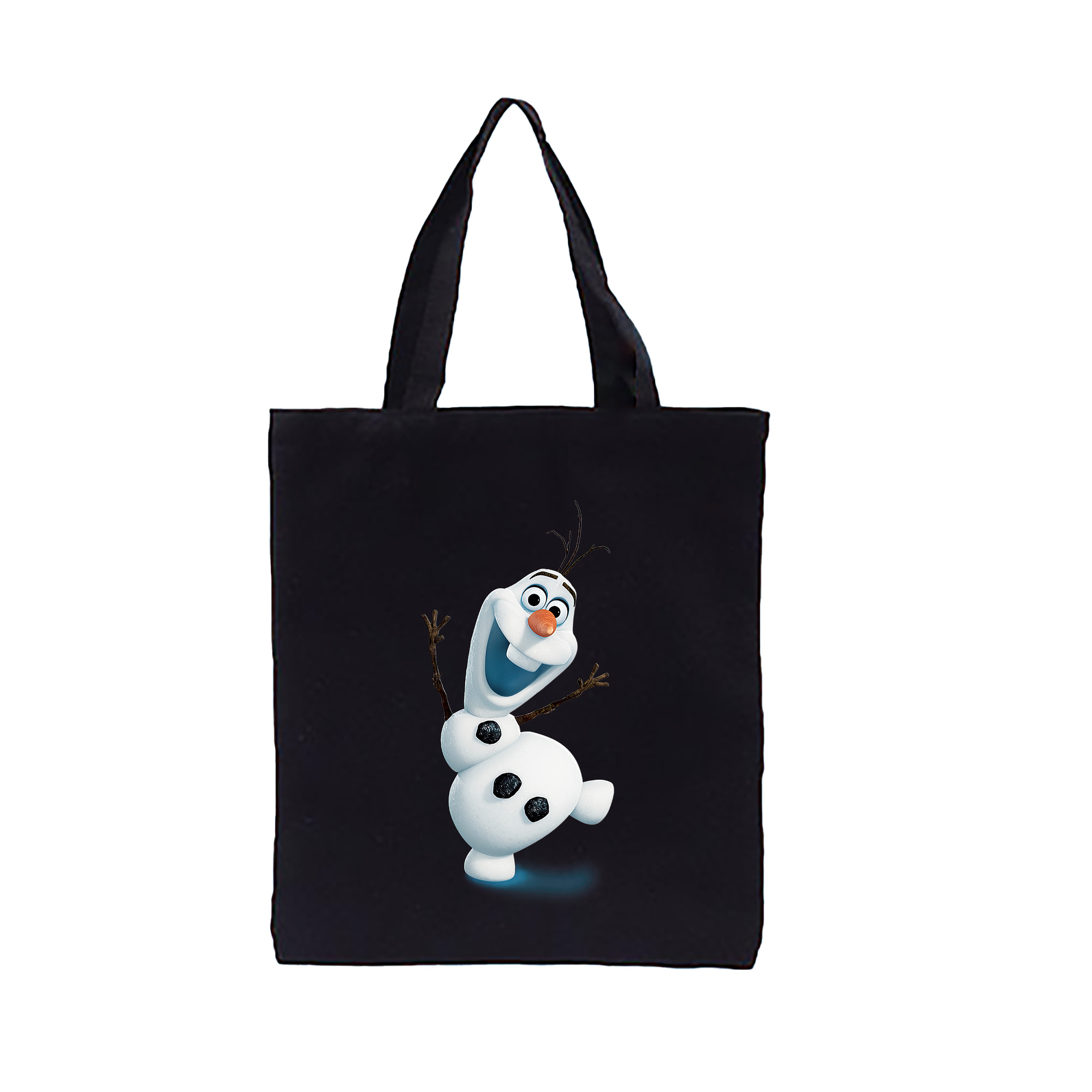 （画像用） アナと雪の女王 アンナ エルサ Frozen Anna Elsa 縦型キャンバス生地手提げバッグ　トートバッグ