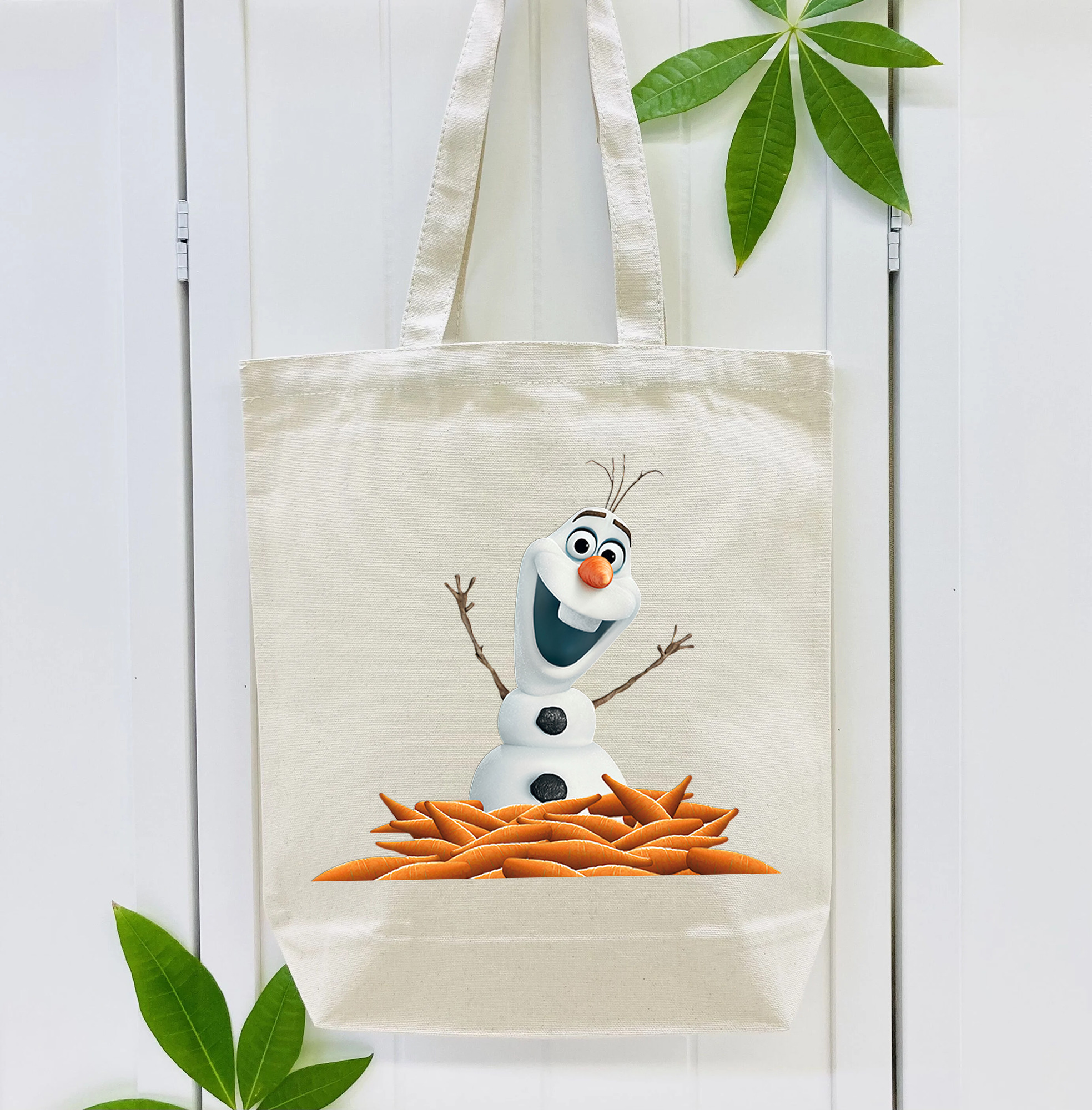 アナと雪の女王 アンナ エルサ Frozen Anna Elsa 縦型キャンバス生地手提げバッグ　トートバッグ