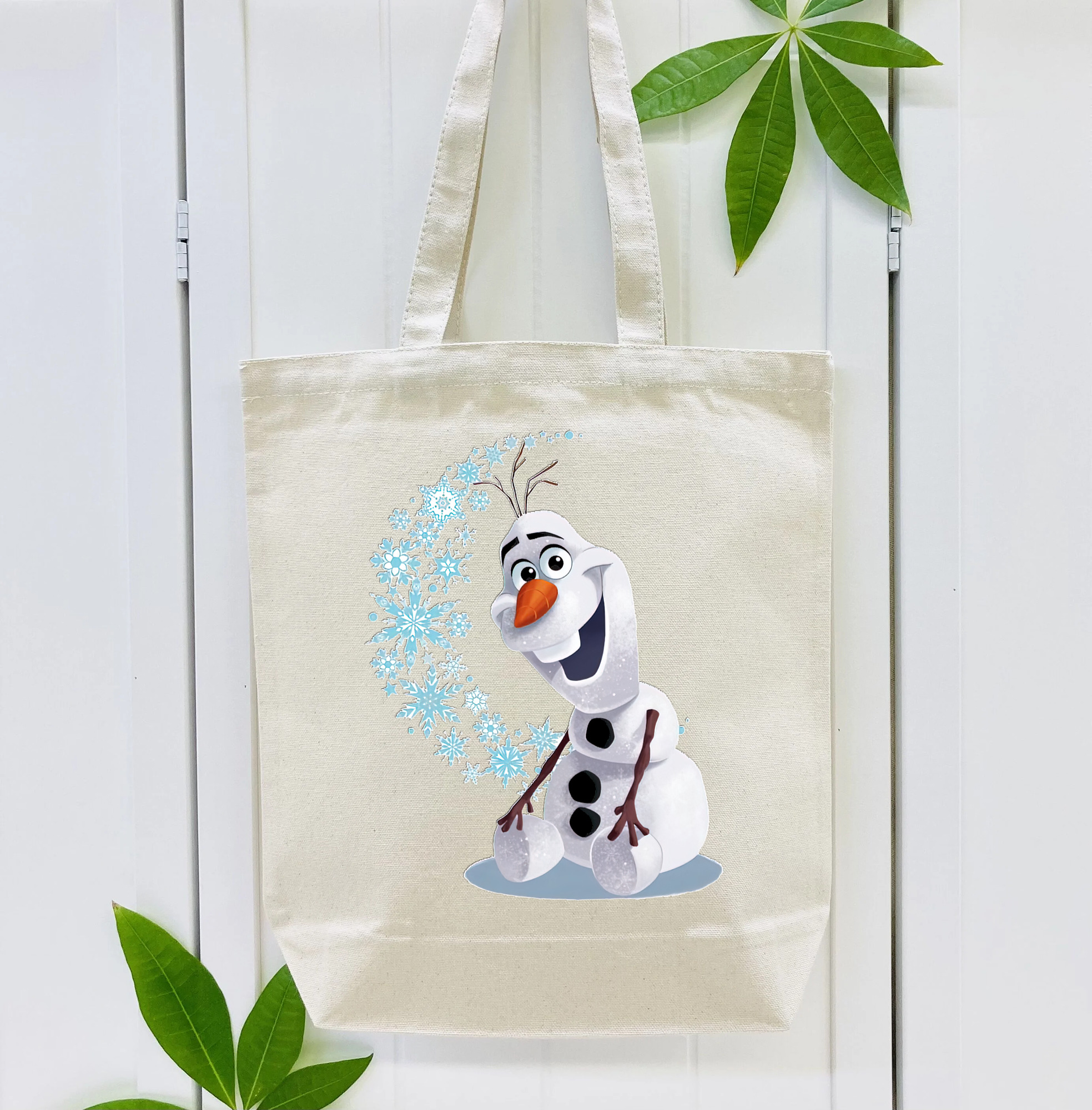 アナと雪の女王 アンナ エルサ Frozen Anna Elsa 縦型キャンバス生地手提げバッグ　トートバッグ